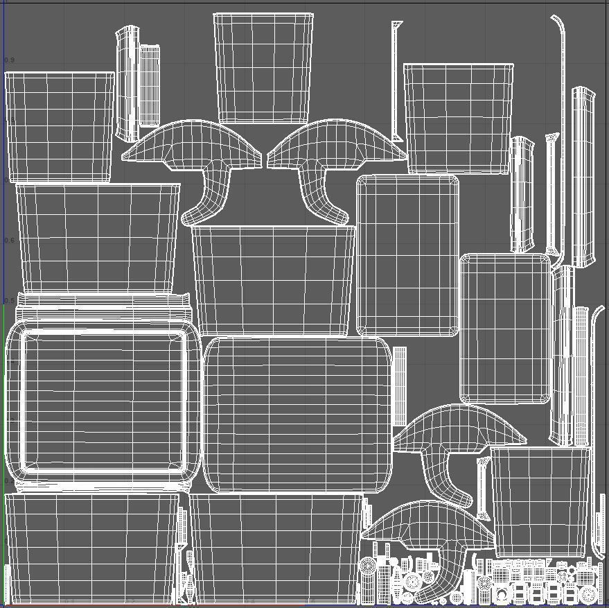 Detailed Garbage Container - SubD 3D model_13