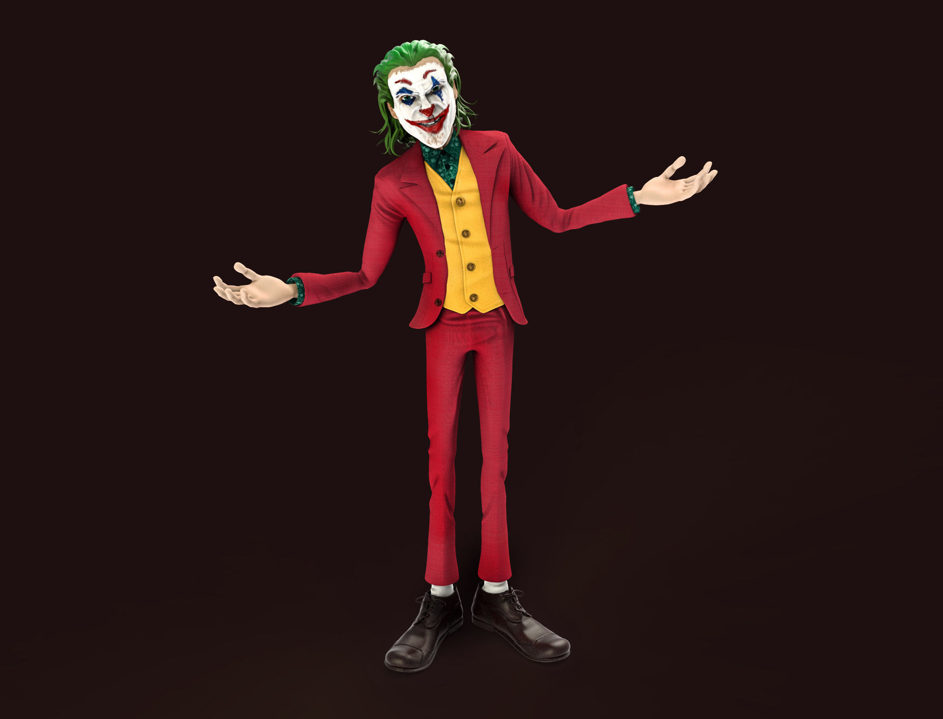 Joker  Joaquin Phoenix 3D model_1
