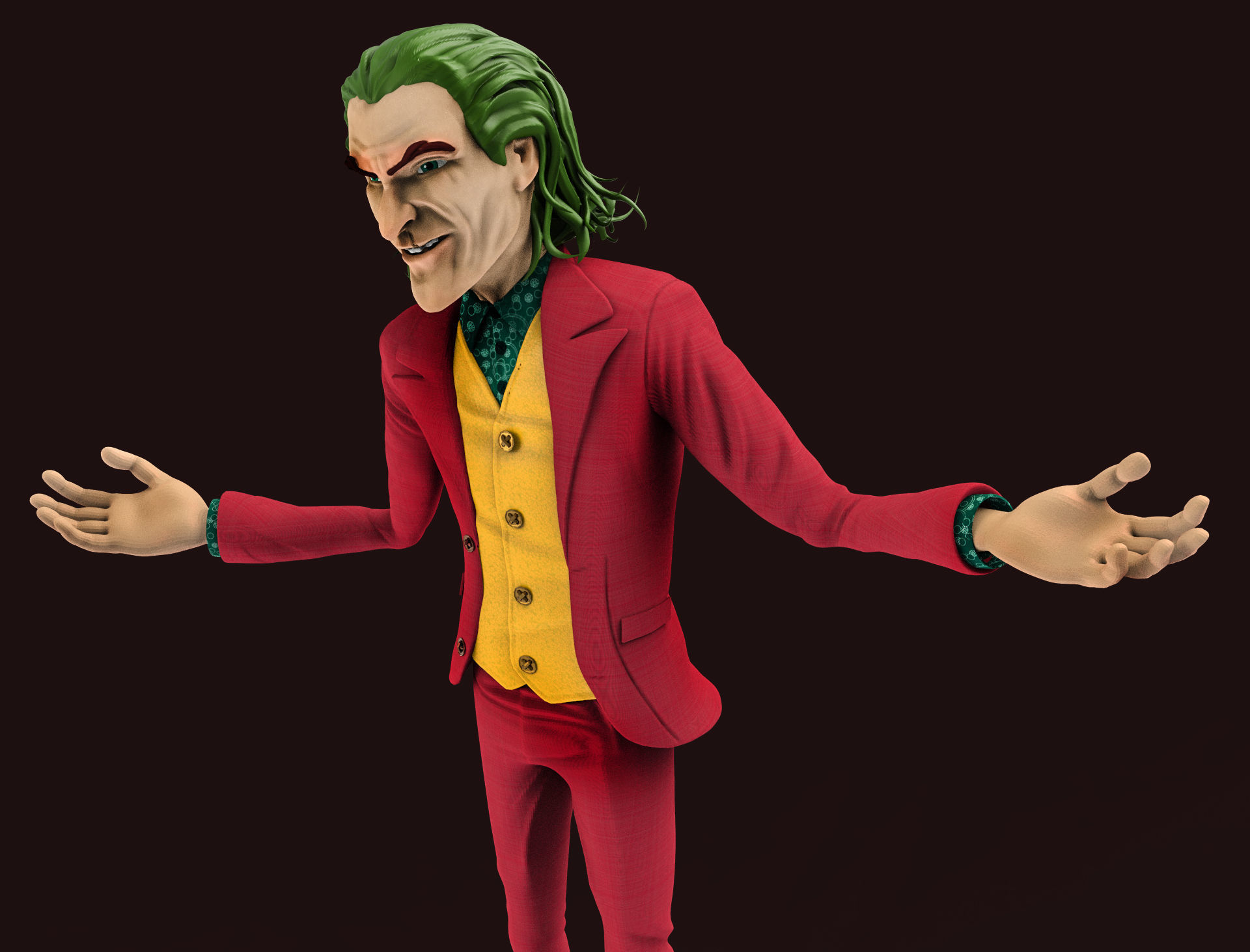 Joker  Joaquin Phoenix 3D model_7
