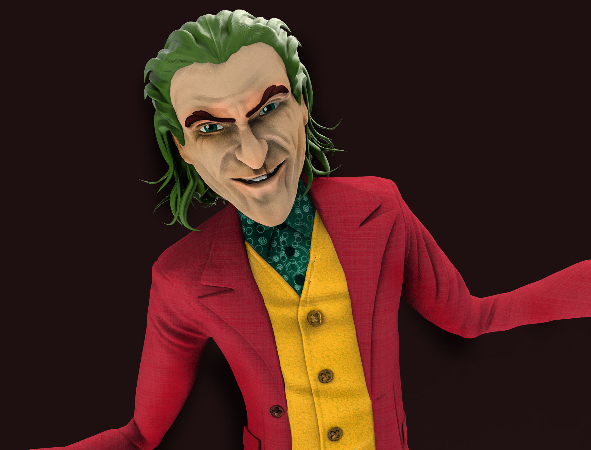 Joker  Joaquin Phoenix 3D model_4