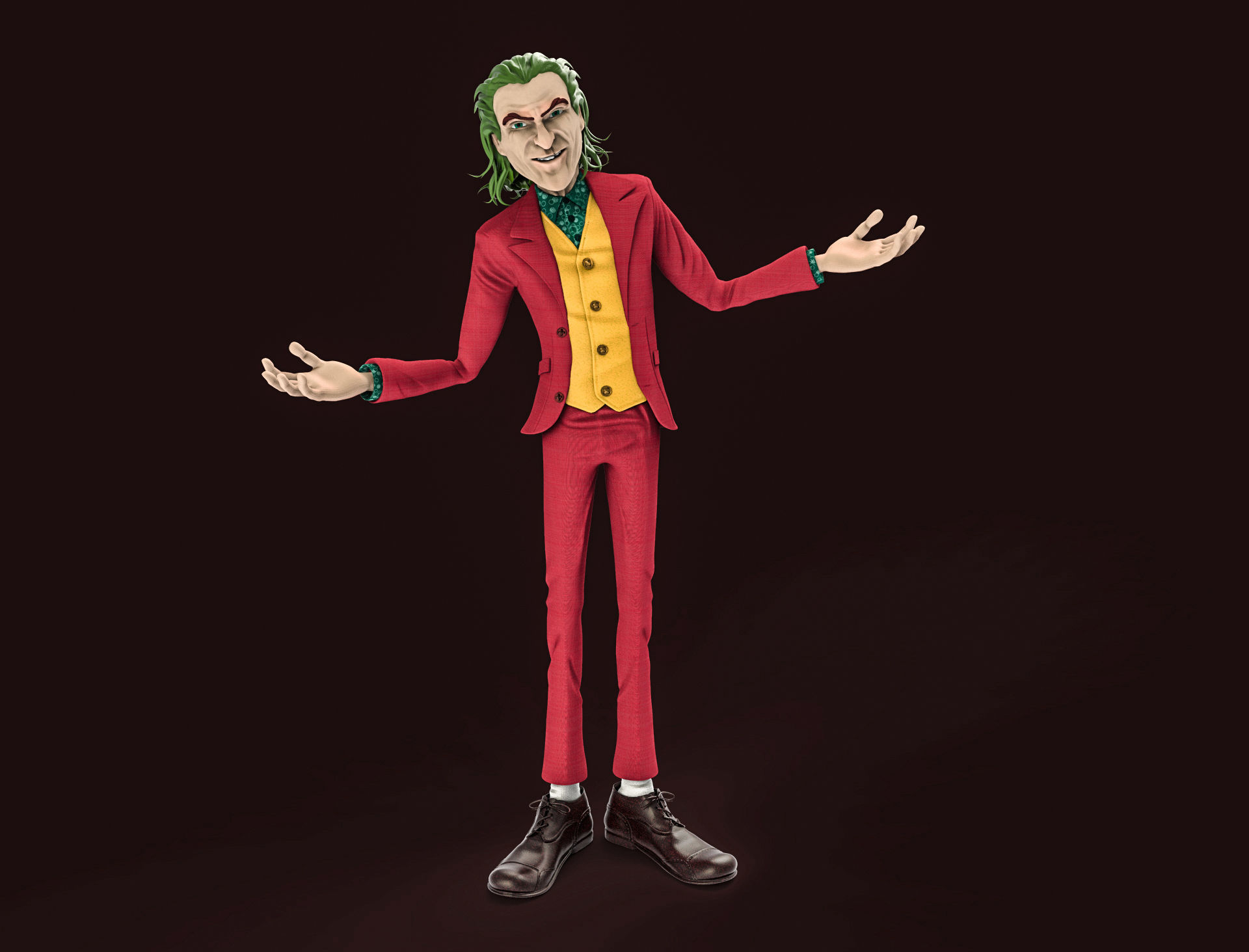 Joker  Joaquin Phoenix 3D model_3