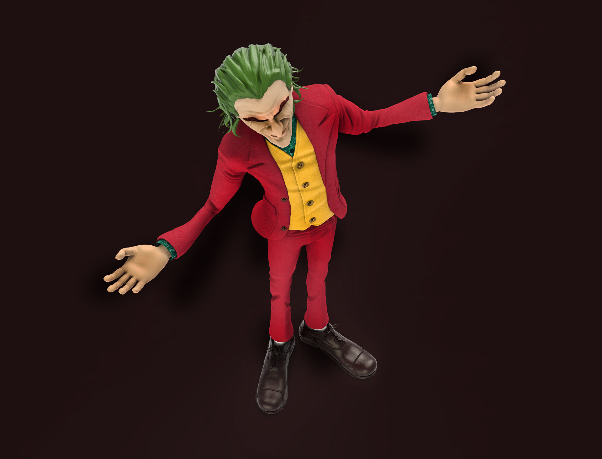 Joker  Joaquin Phoenix 3D model_6