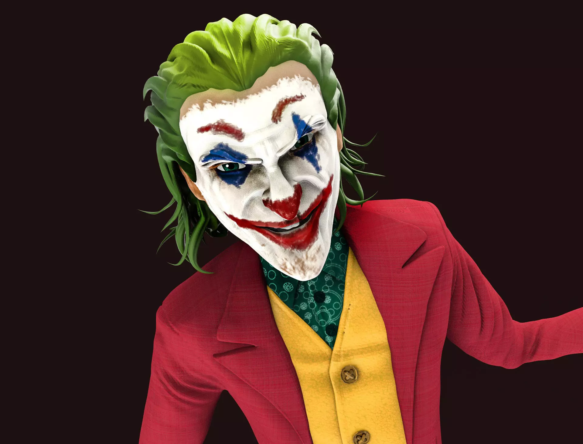 Joker  Joaquin Phoenix 3D model_0