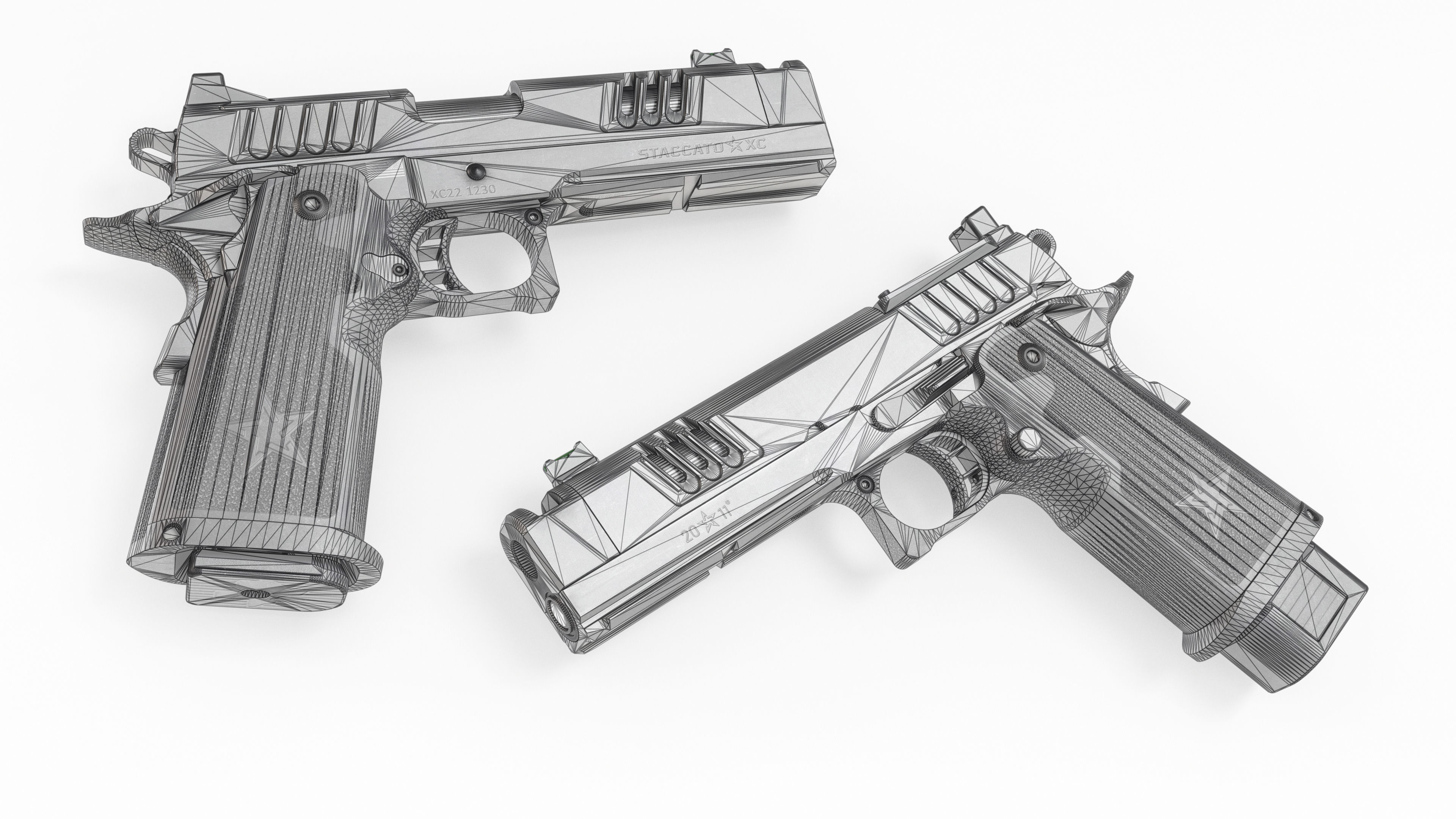 Staccato XC 2011 Low-poly 3D model_1