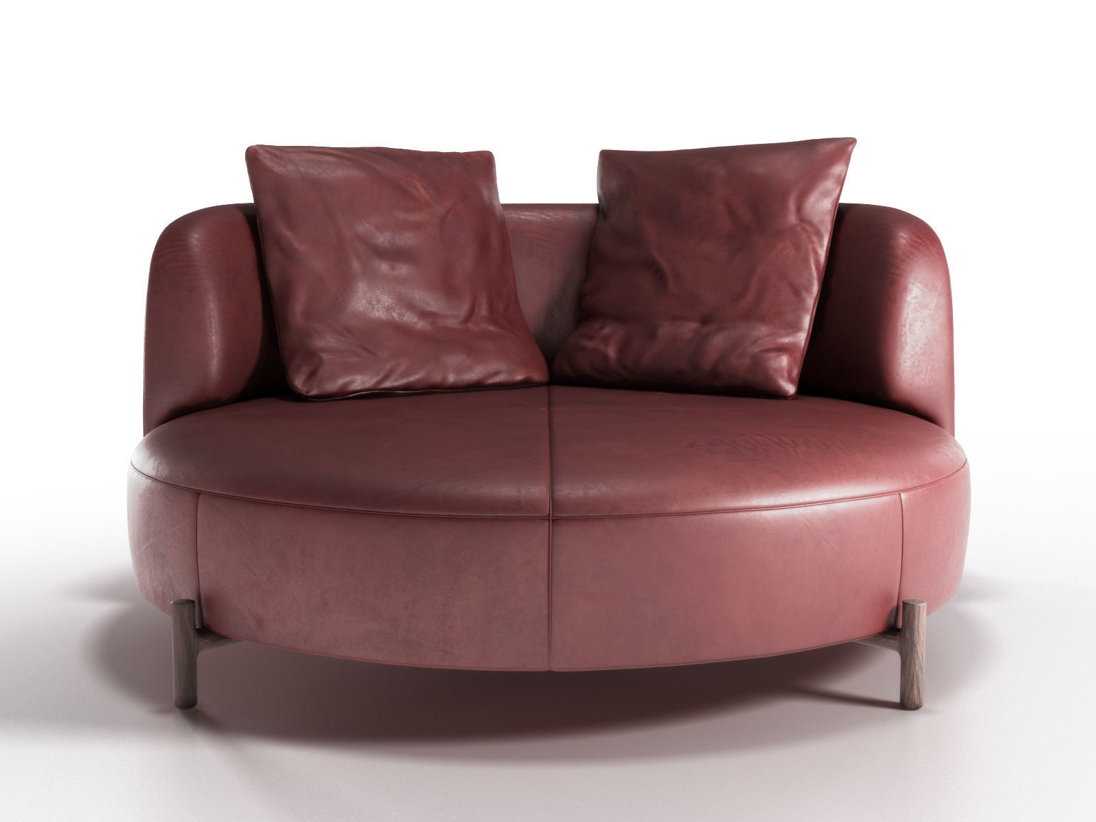 Leather Sofa Amalia Natuzzi 3D model_1