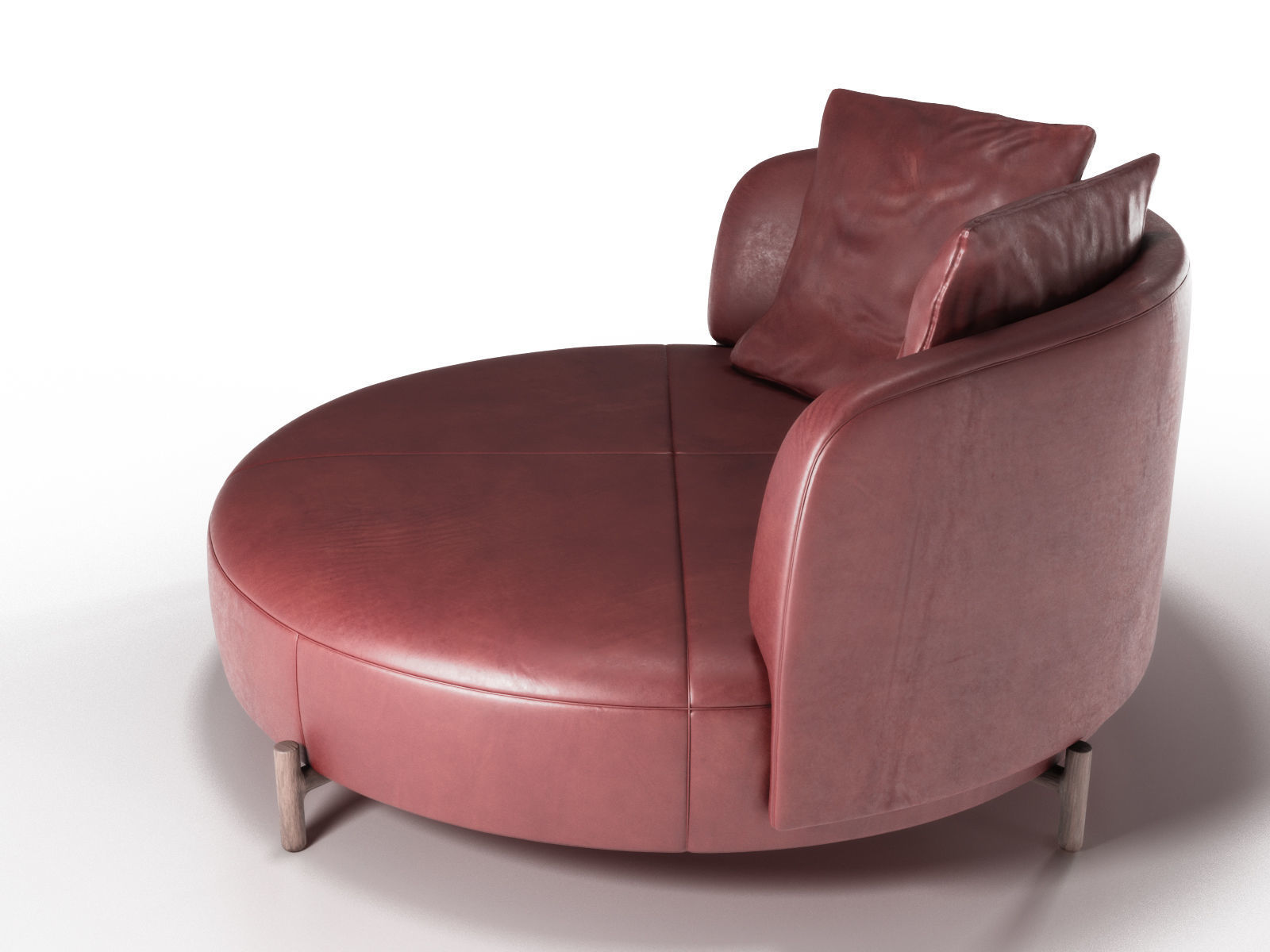 Leather Sofa Amalia Natuzzi 3D model_2