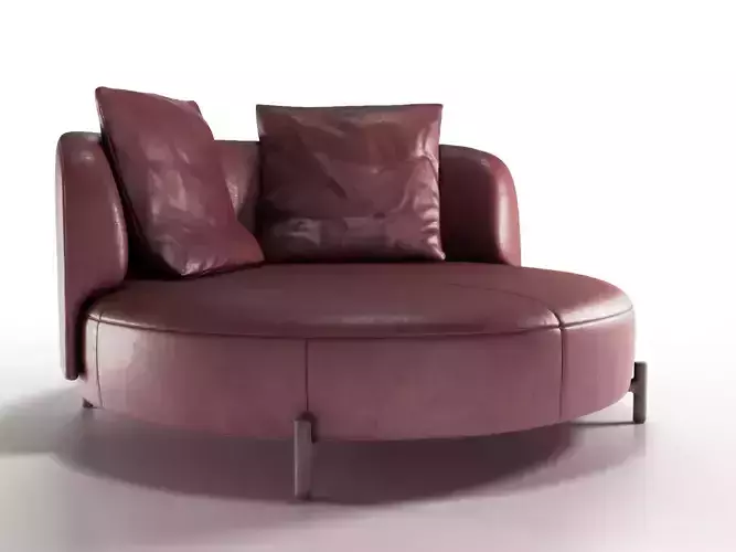 Leather Sofa Amalia Natuzzi 3D model