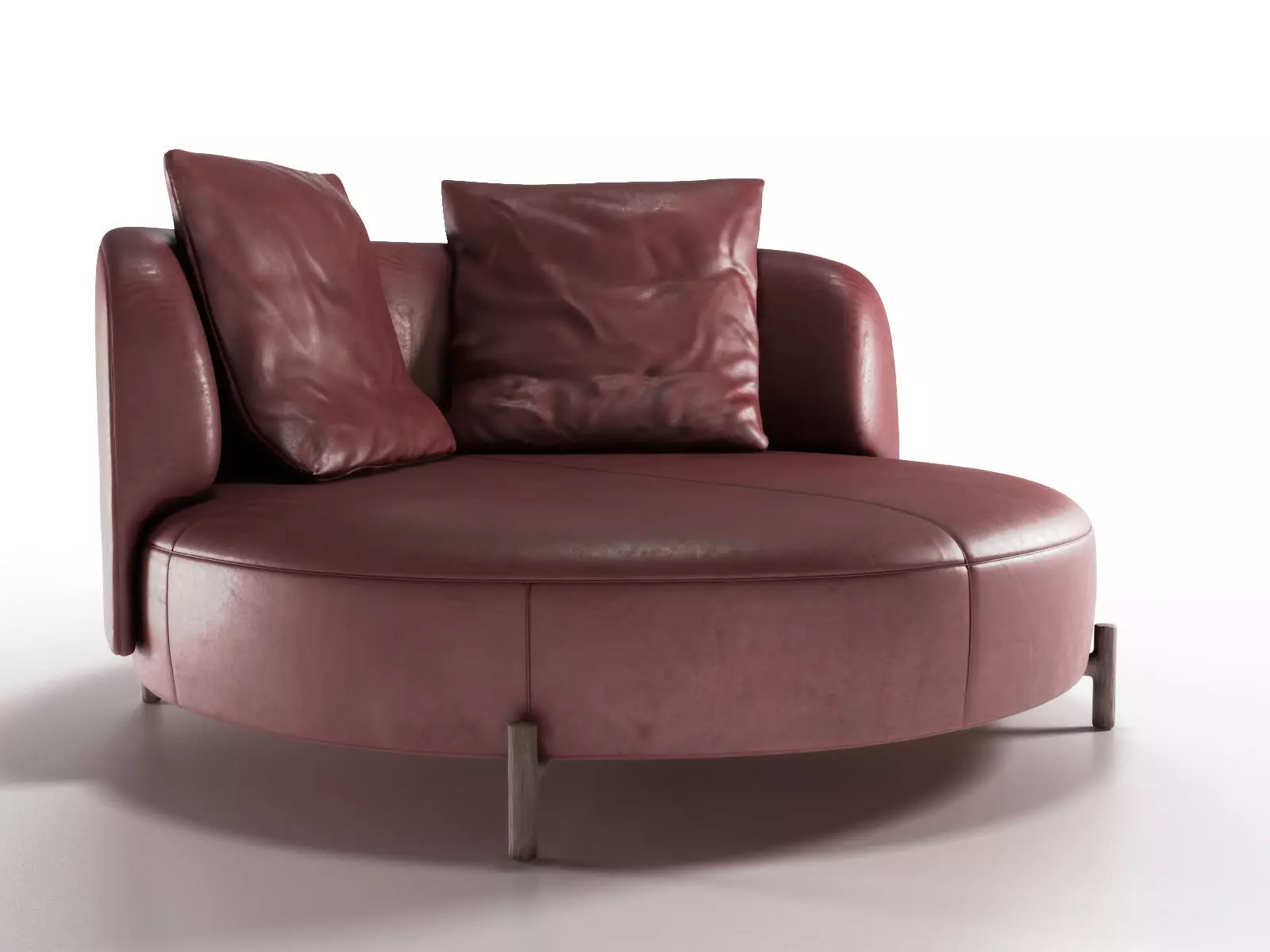 Leather Sofa Amalia Natuzzi 3D model_0