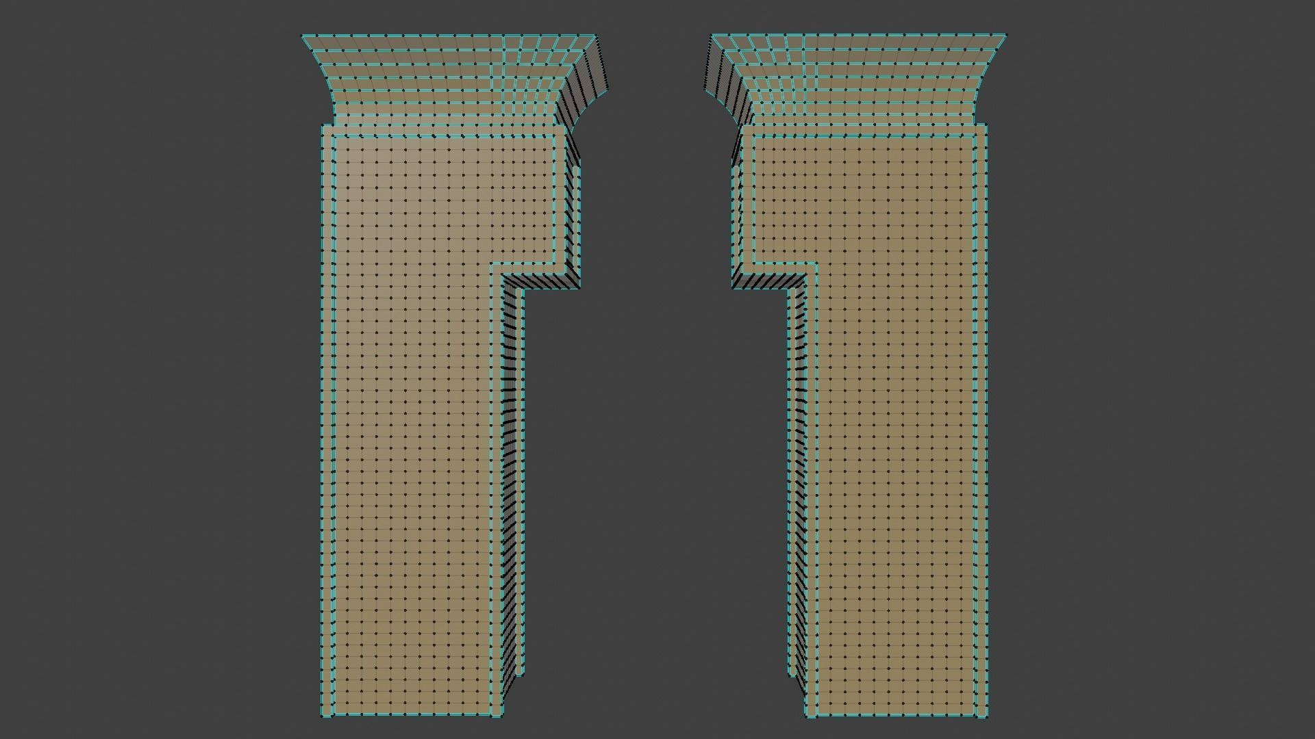 Ancient Egyptian TempleGate 3D model_9