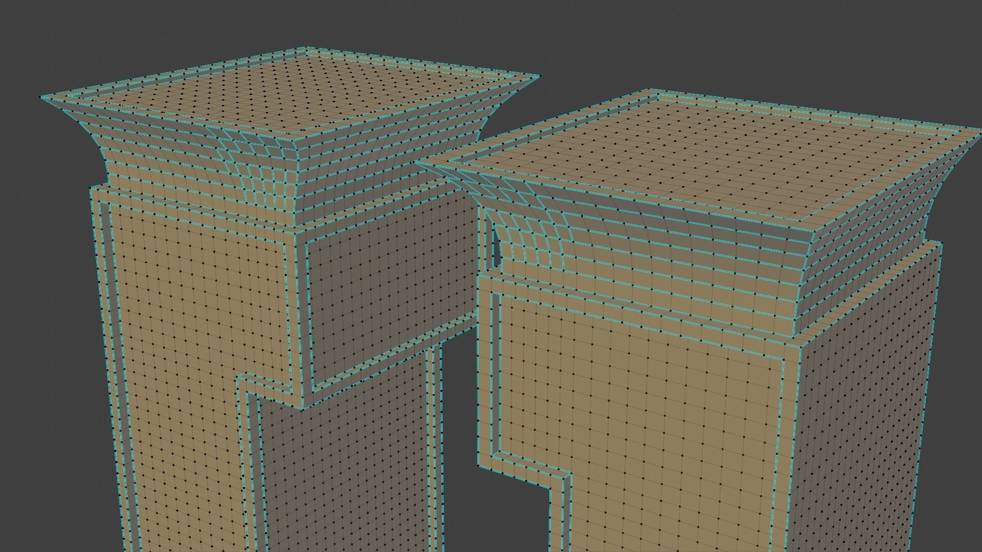 Ancient Egyptian TempleGate 3D model_10