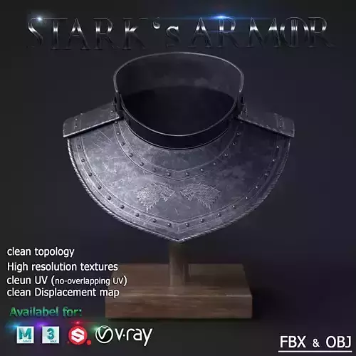The Game of thrones stark family armor 