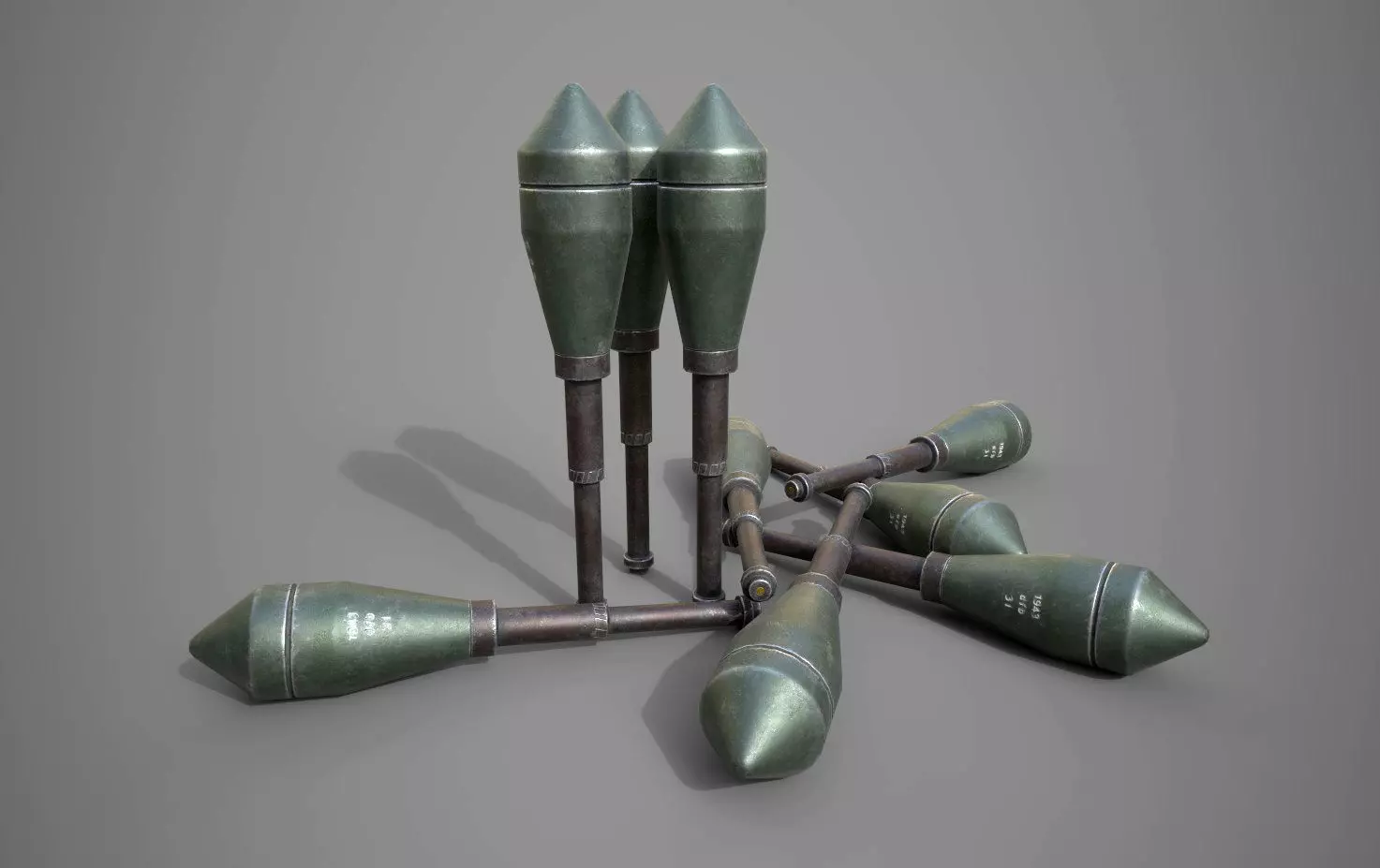 Panzerwurfkorper 42 LP Low-poly 3D model_0