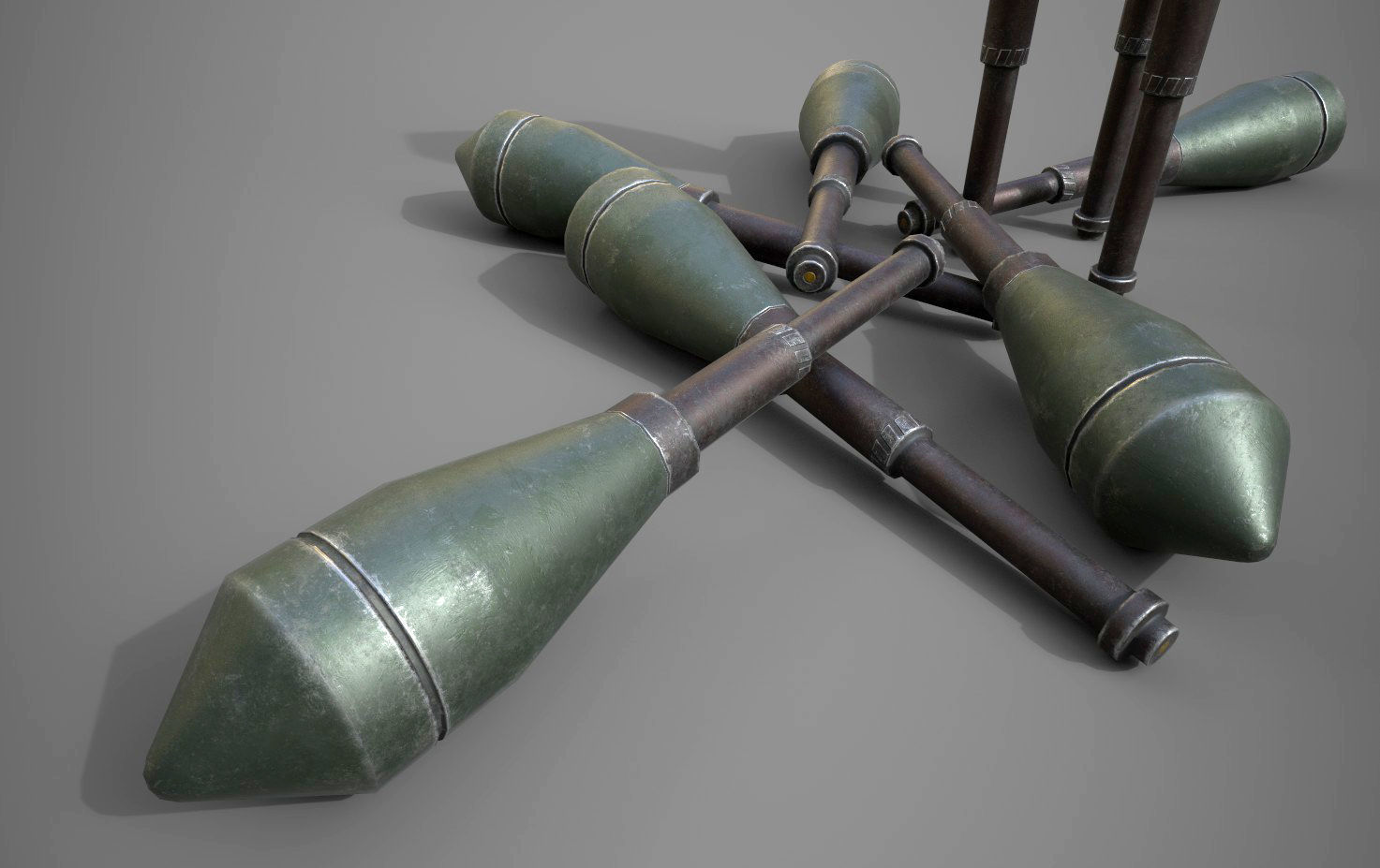 Panzerwurfkorper 42 LP Low-poly 3D model_4