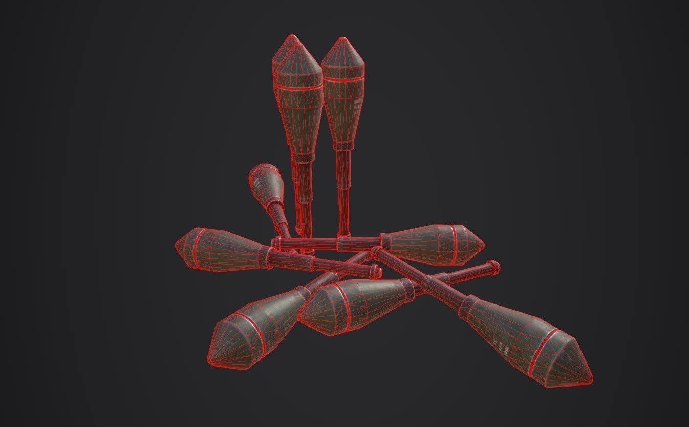 Panzerwurfkorper 42 LP Low-poly 3D model_5