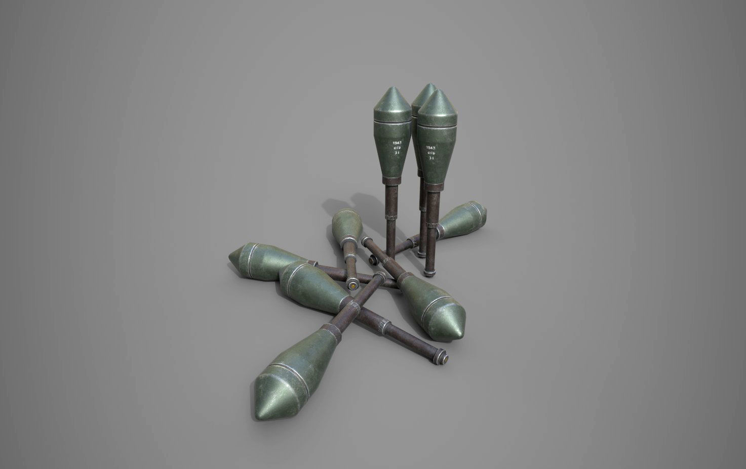 Panzerwurfkorper 42 LP Low-poly 3D model_2