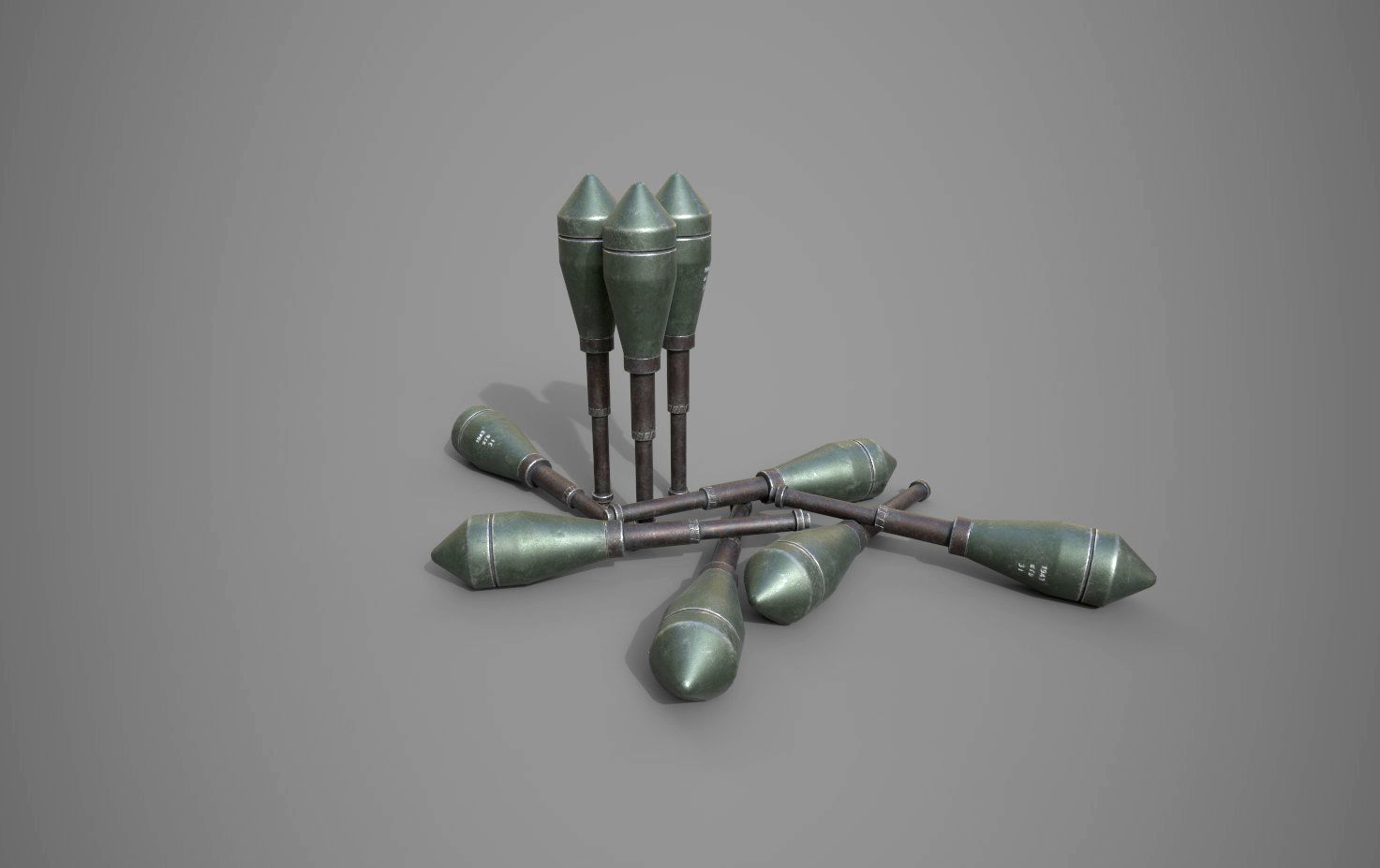 Panzerwurfkorper 42 LP Low-poly 3D model_1