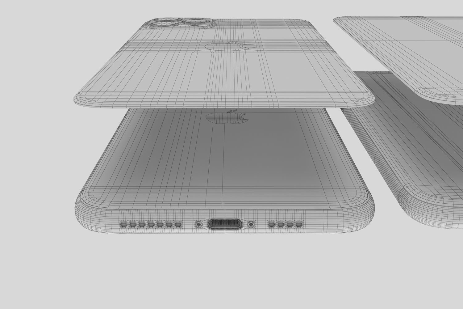 Apple iPhone 11 Pro Max All colors 3D model_34