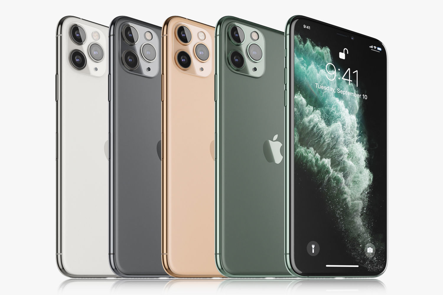 Apple iPhone 11 Pro Max All colors 3D model_12