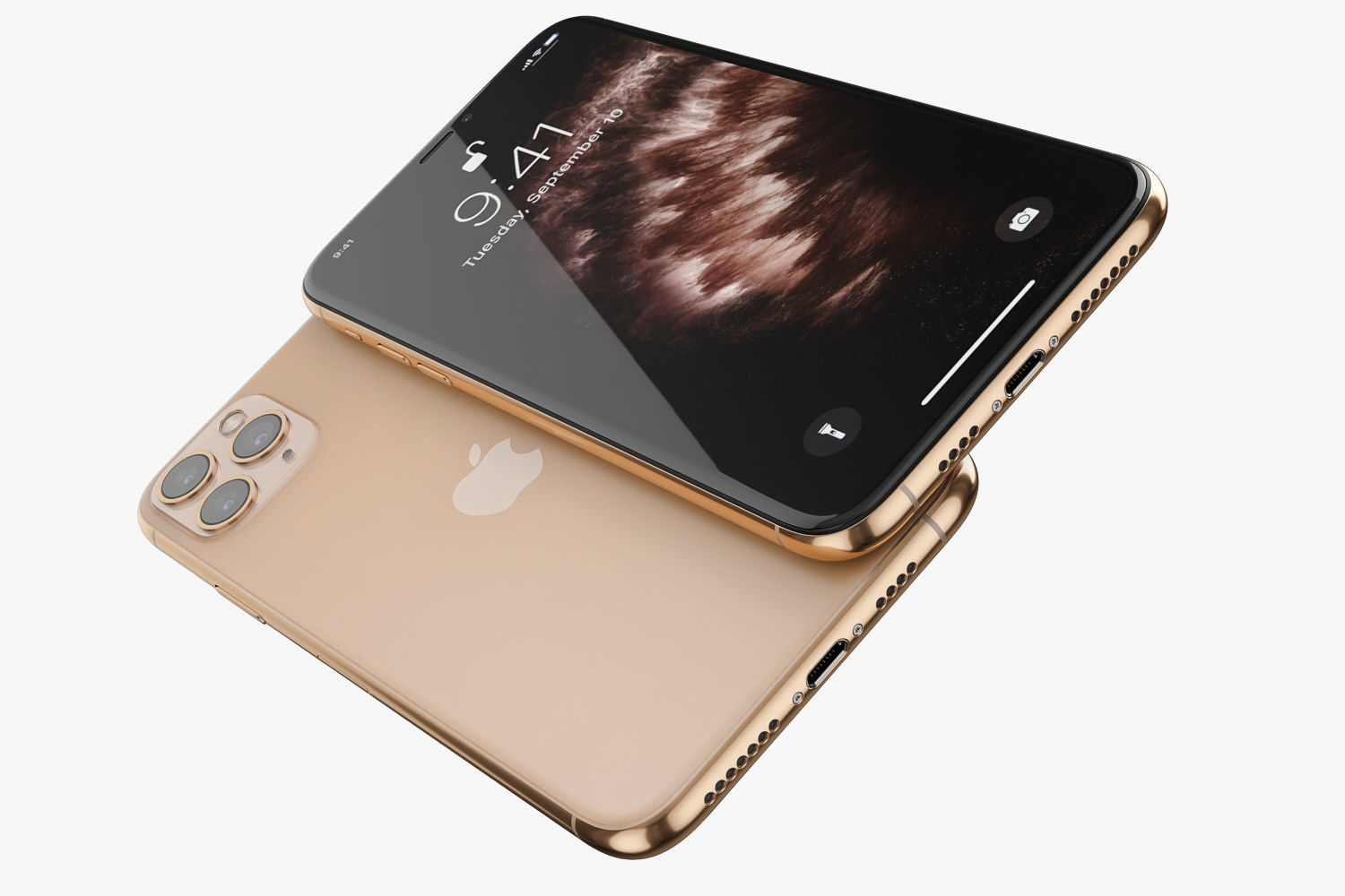 Apple iPhone 11 Pro Max All colors 3D model_3