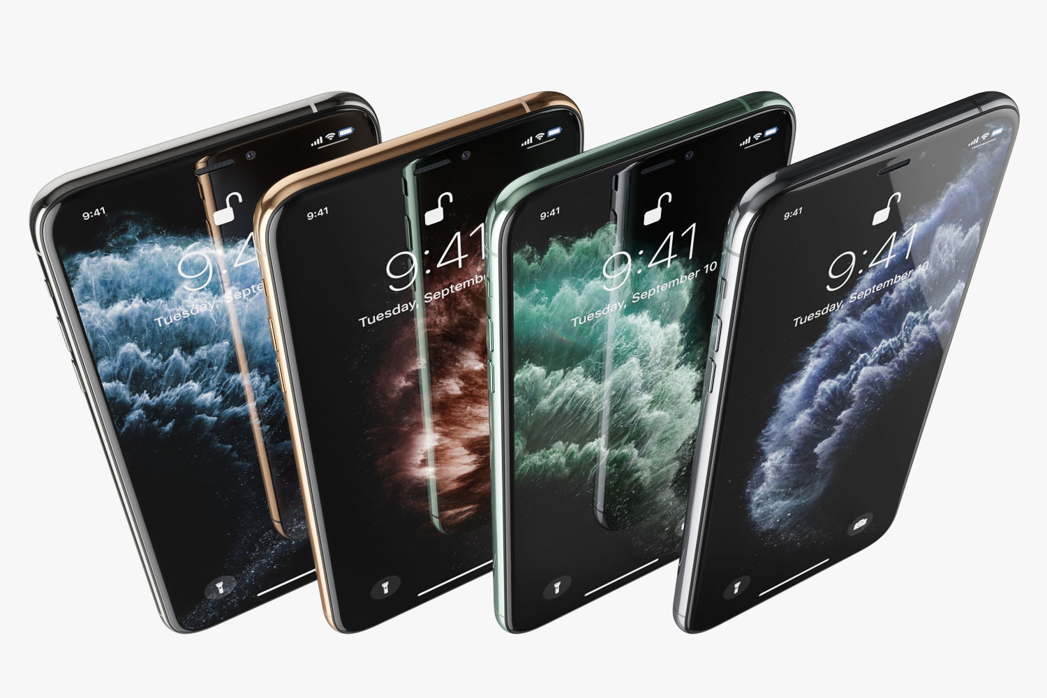 Apple iPhone 11 Pro Max All colors 3D model_7