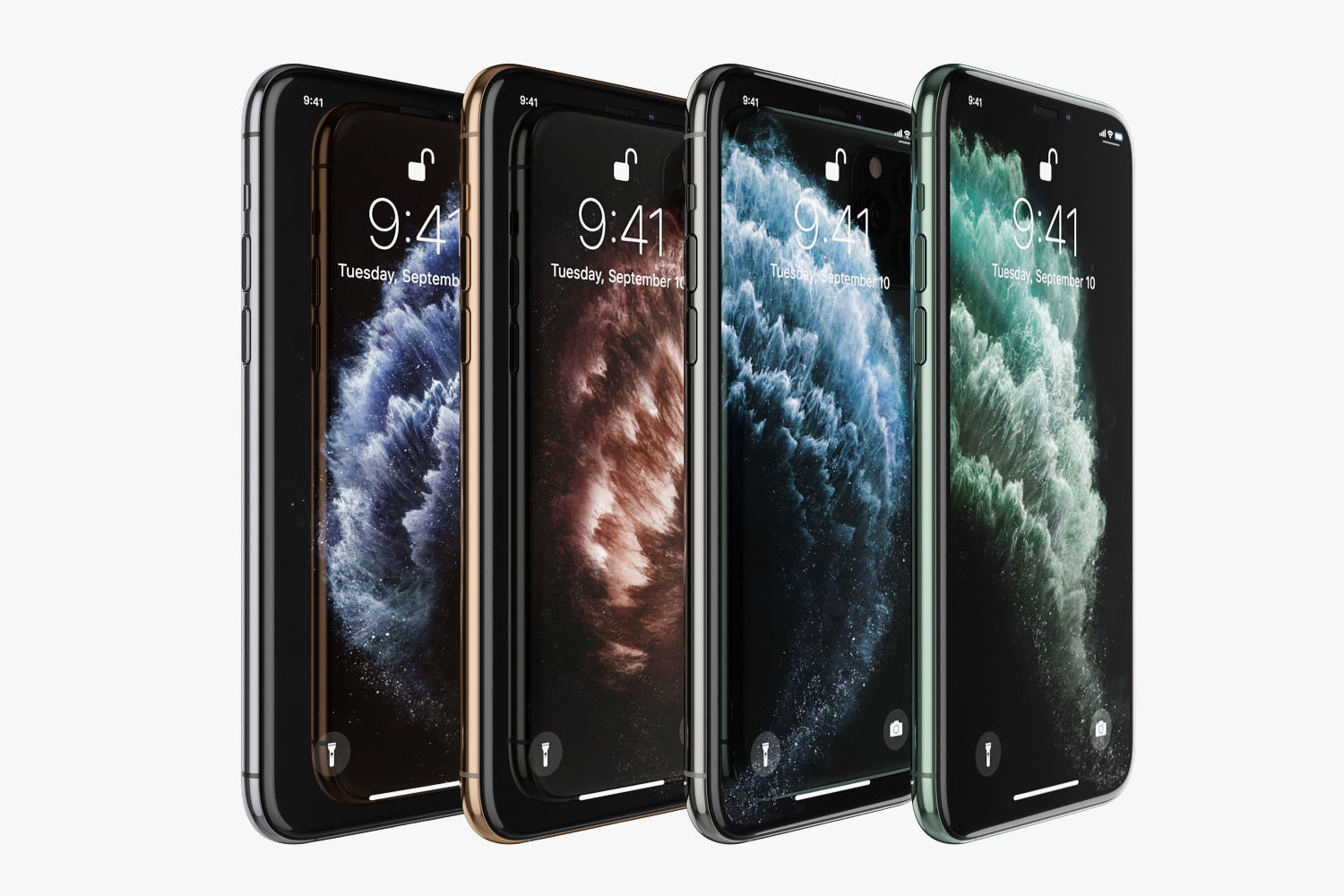 Apple iPhone 11 Pro All colors 3D model_8