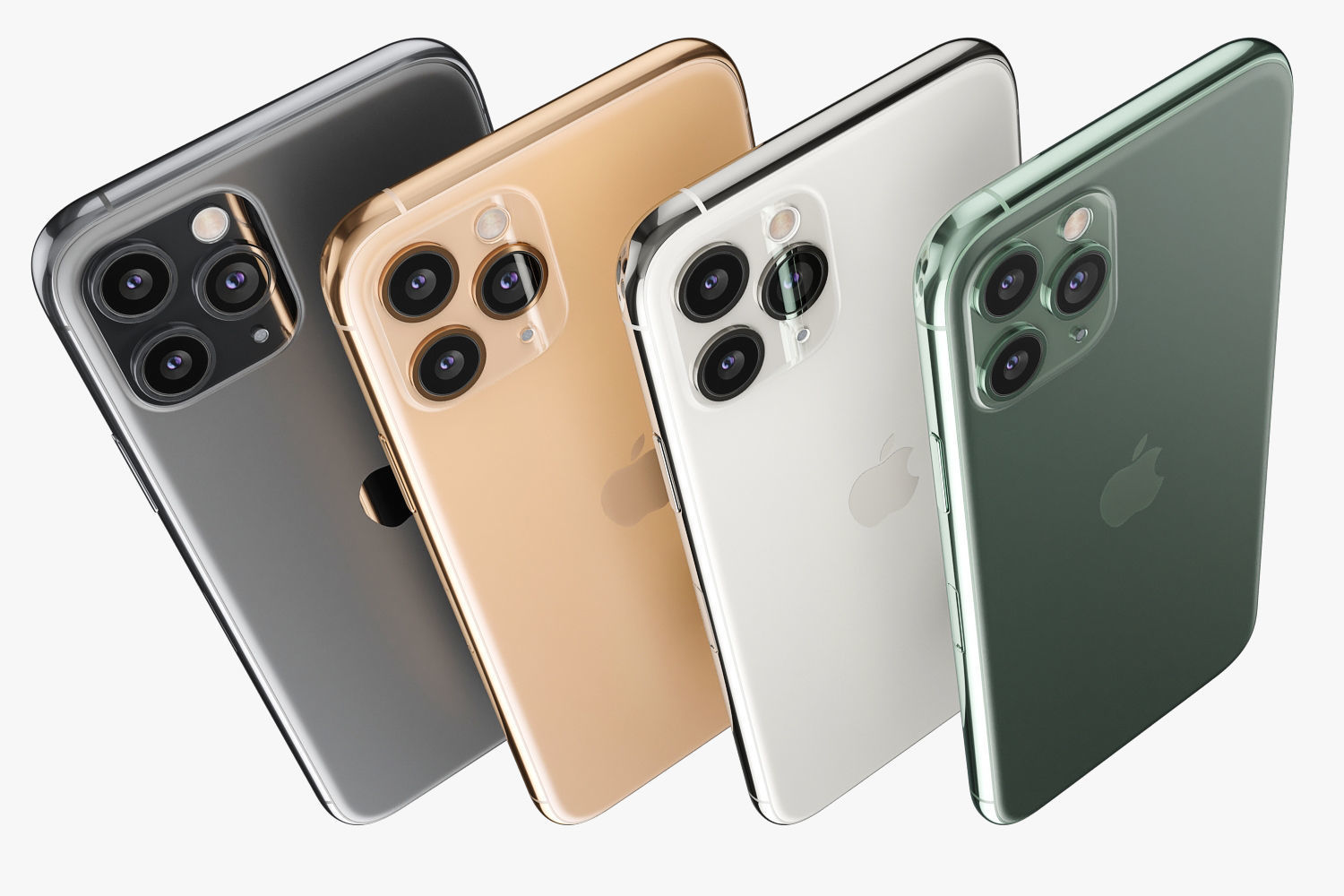 Apple iPhone 11 Pro All colors 3D model_10