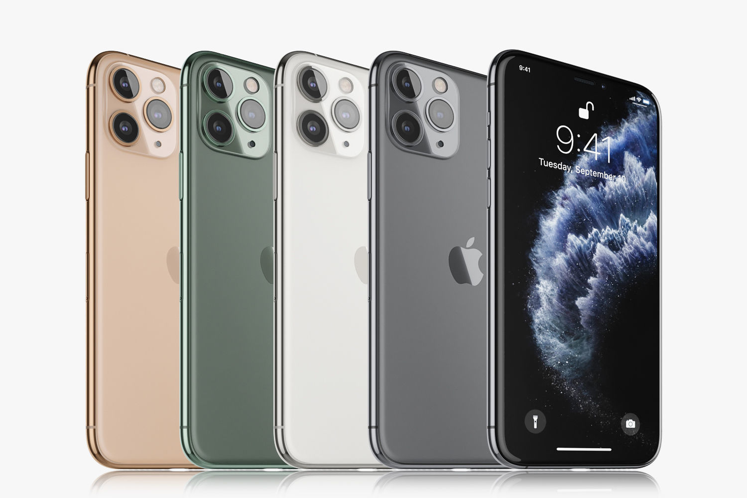 Apple iPhone 11 Pro All colors 3D model_6