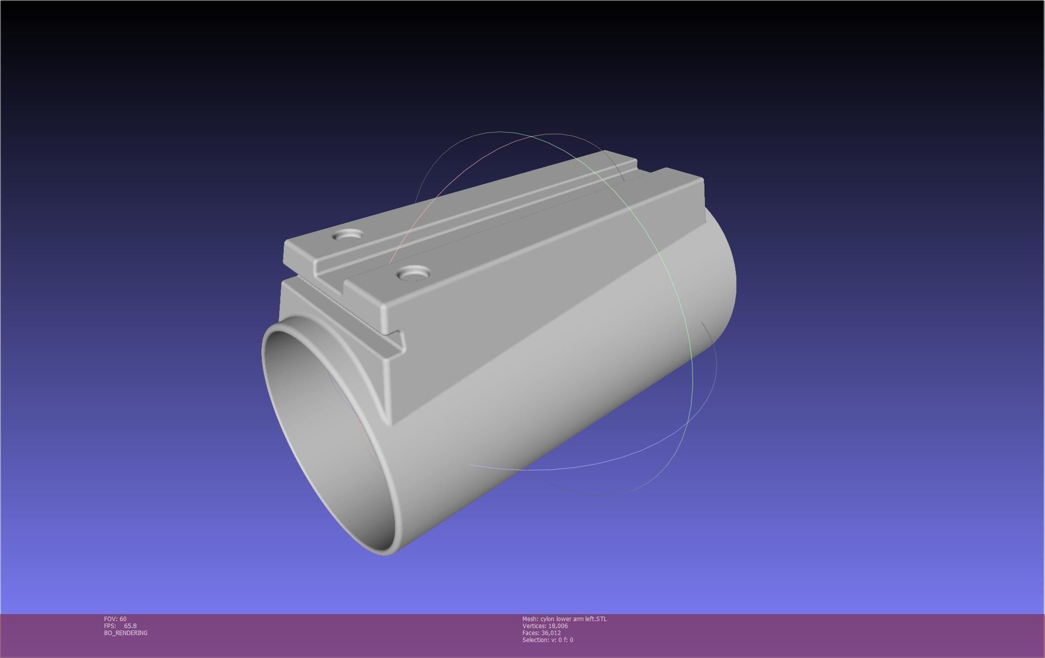 Battlestar Galactica Cylon Armpieces Printable Parts 3D print model_68