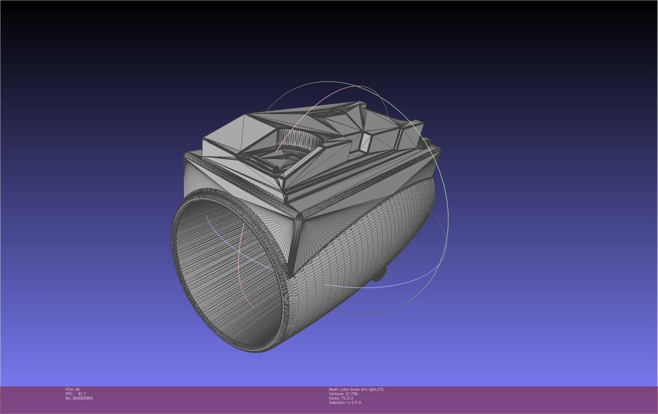 Battlestar Galactica Cylon Armpieces Printable Parts 3D print model_108