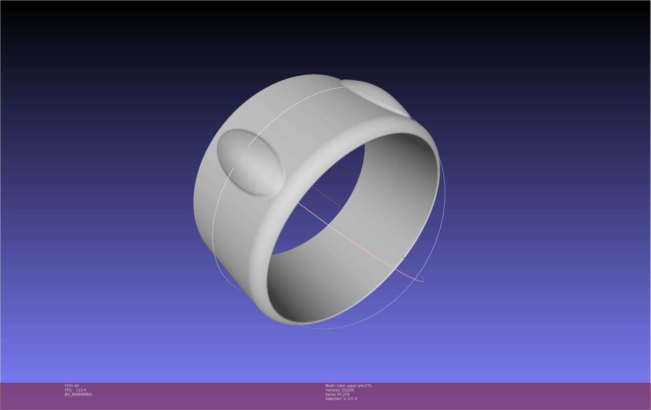 Battlestar Galactica Cylon Armpieces Printable Parts 3D print model_61