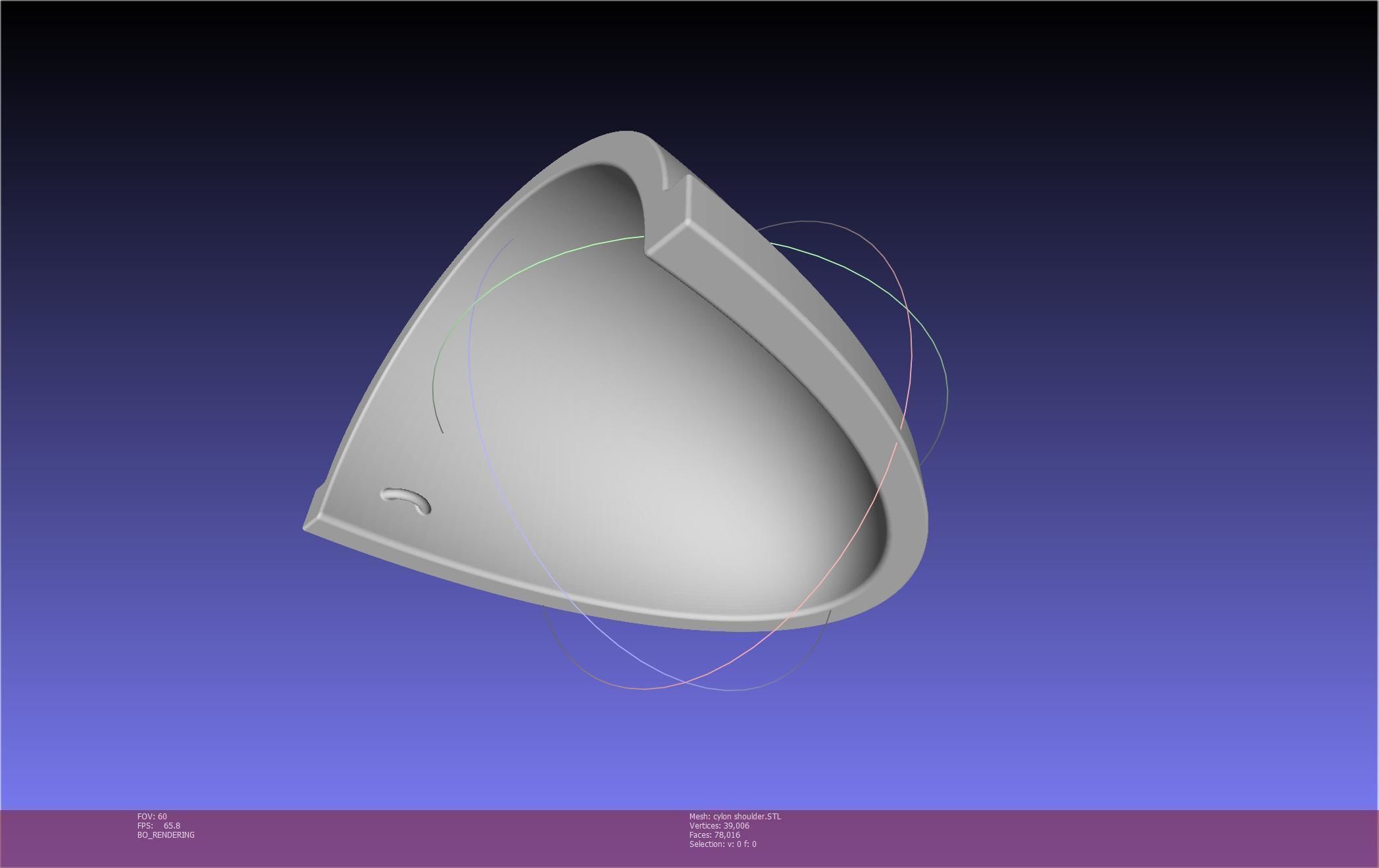 Battlestar Galactica Cylon Armpieces Printable Parts 3D print model_7