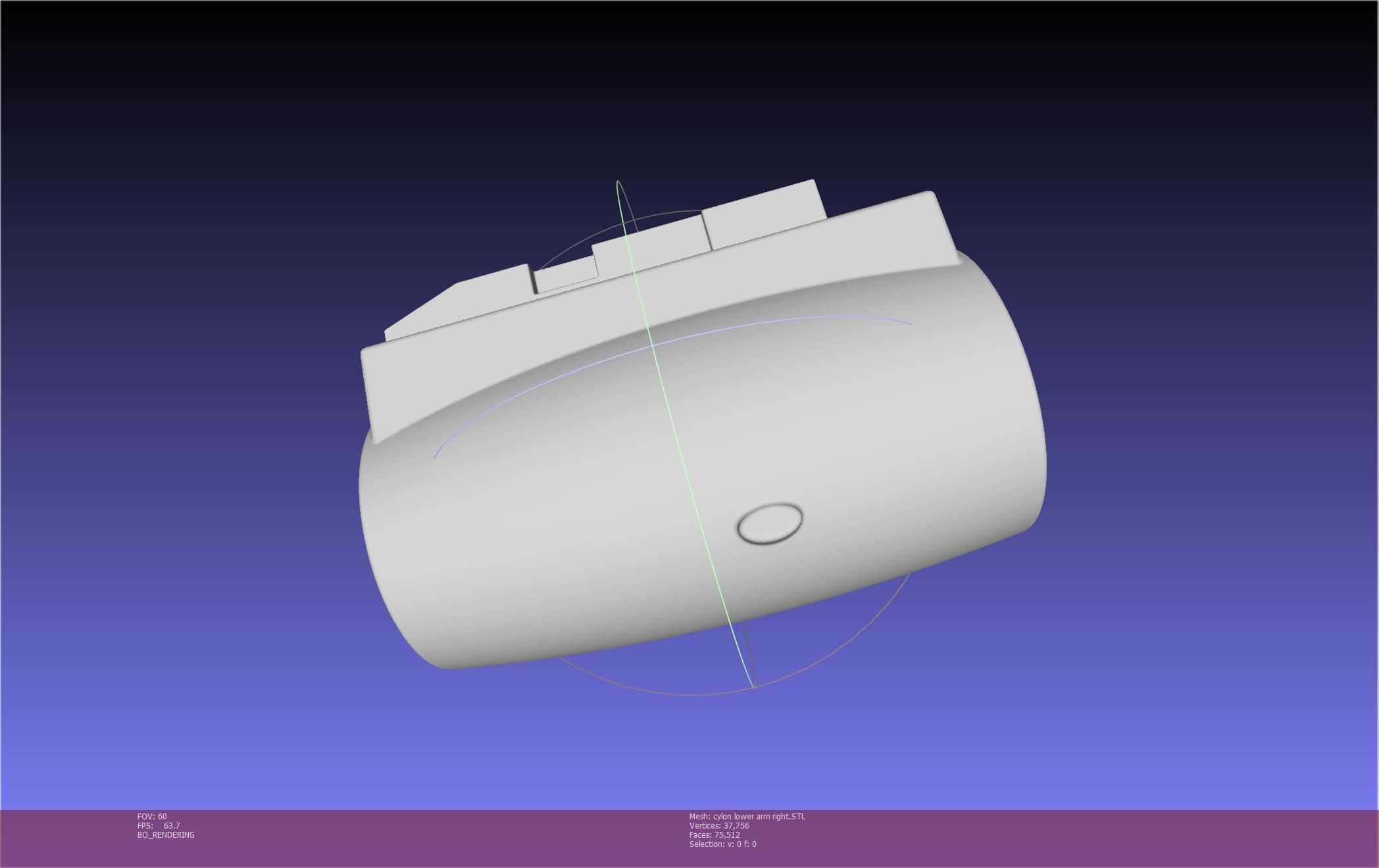 Battlestar Galactica Cylon Armpieces Printable Parts 3D print model_98