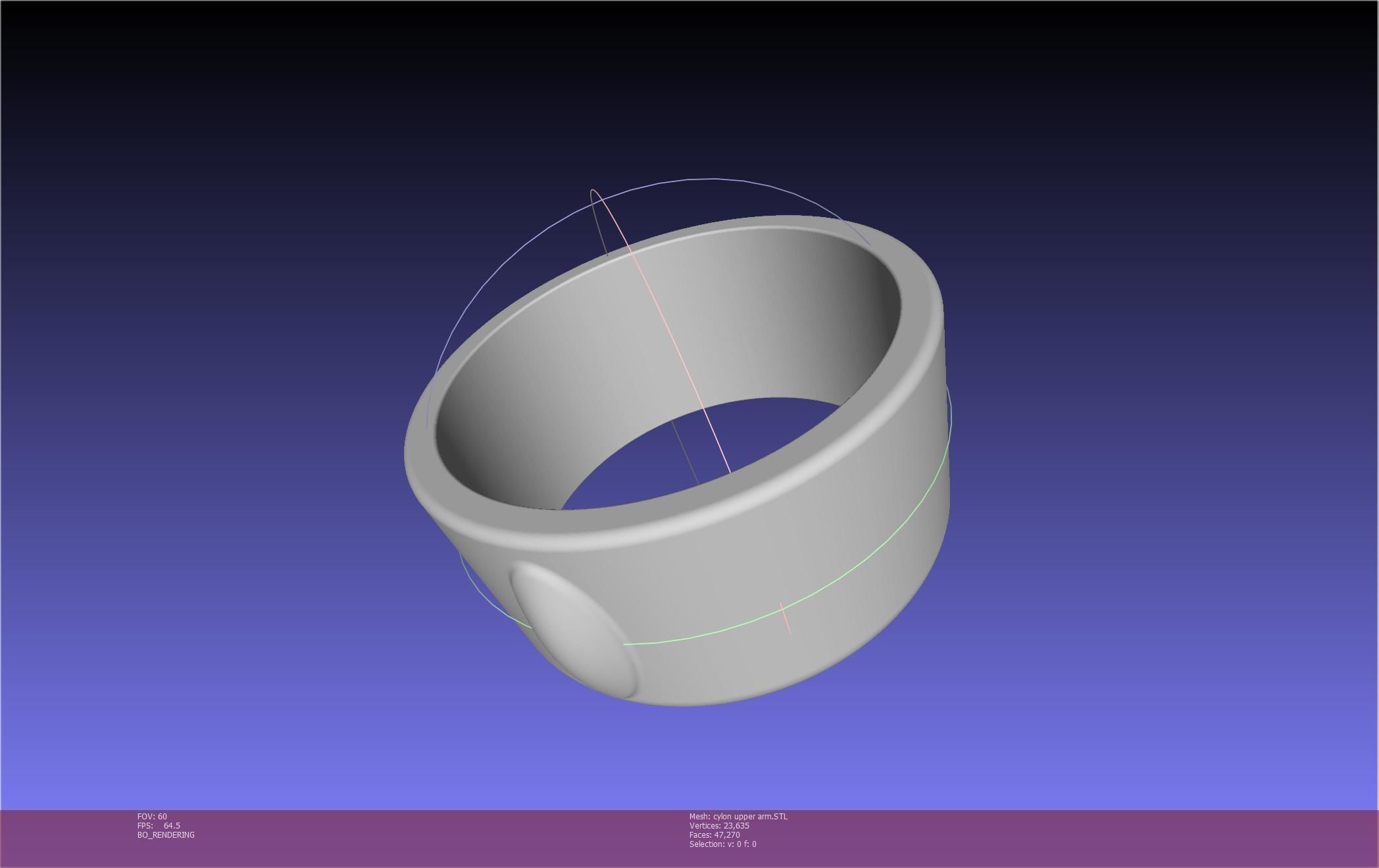 Battlestar Galactica Cylon Armpieces Printable Parts 3D print model_41