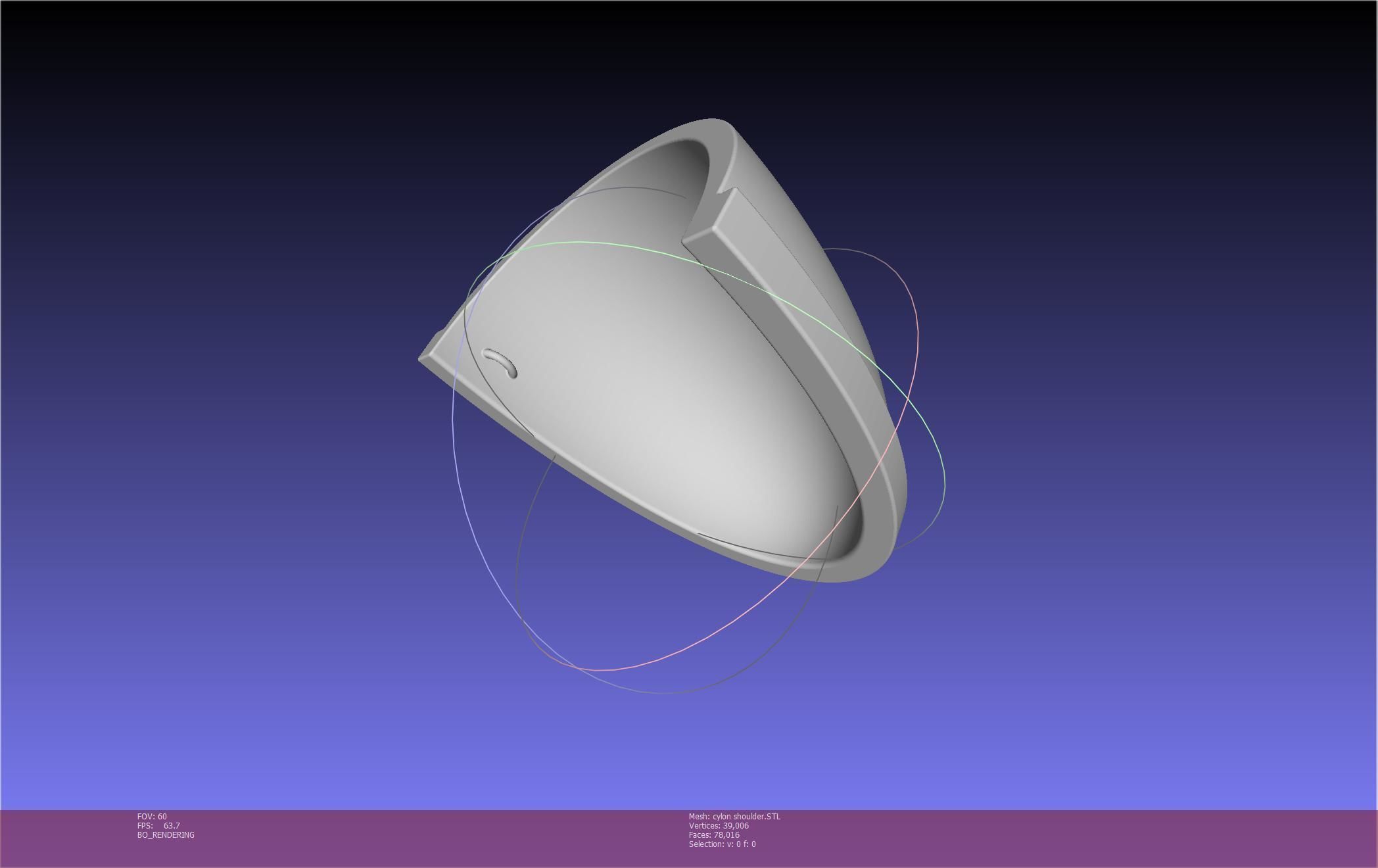 Battlestar Galactica Cylon Armpieces Printable Parts 3D print model_24