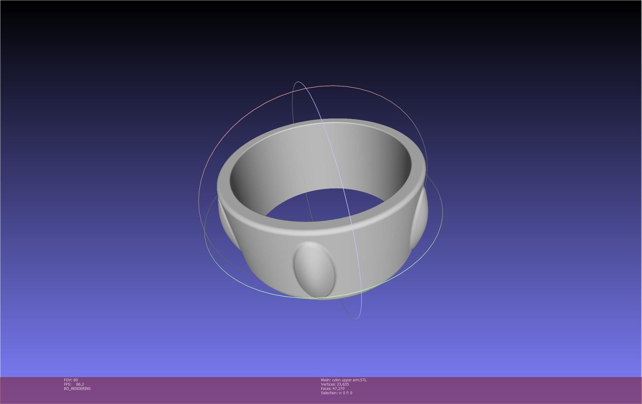 Battlestar Galactica Cylon Armpieces Printable Parts 3D print model_65