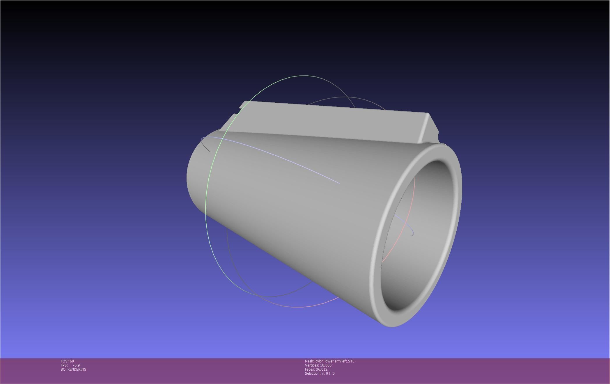 Battlestar Galactica Cylon Armpieces Printable Parts 3D print model_78