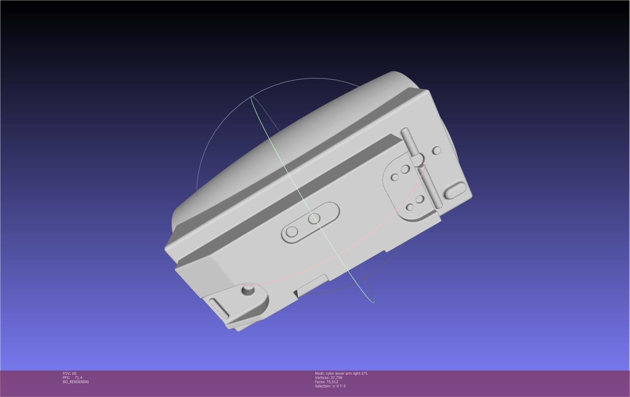 Battlestar Galactica Cylon Armpieces Printable Parts 3D print model_133