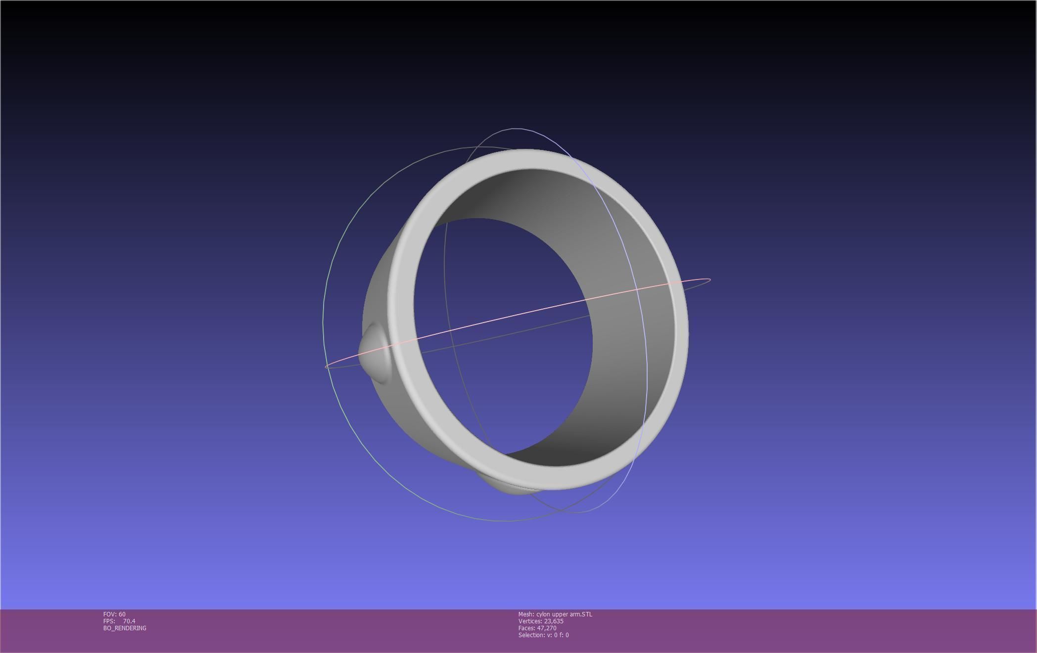 Battlestar Galactica Cylon Armpieces Printable Parts 3D print model_58