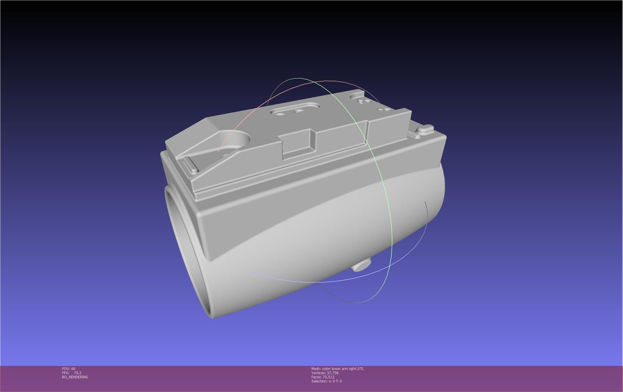 Battlestar Galactica Cylon Armpieces Printable Parts 3D print model_112