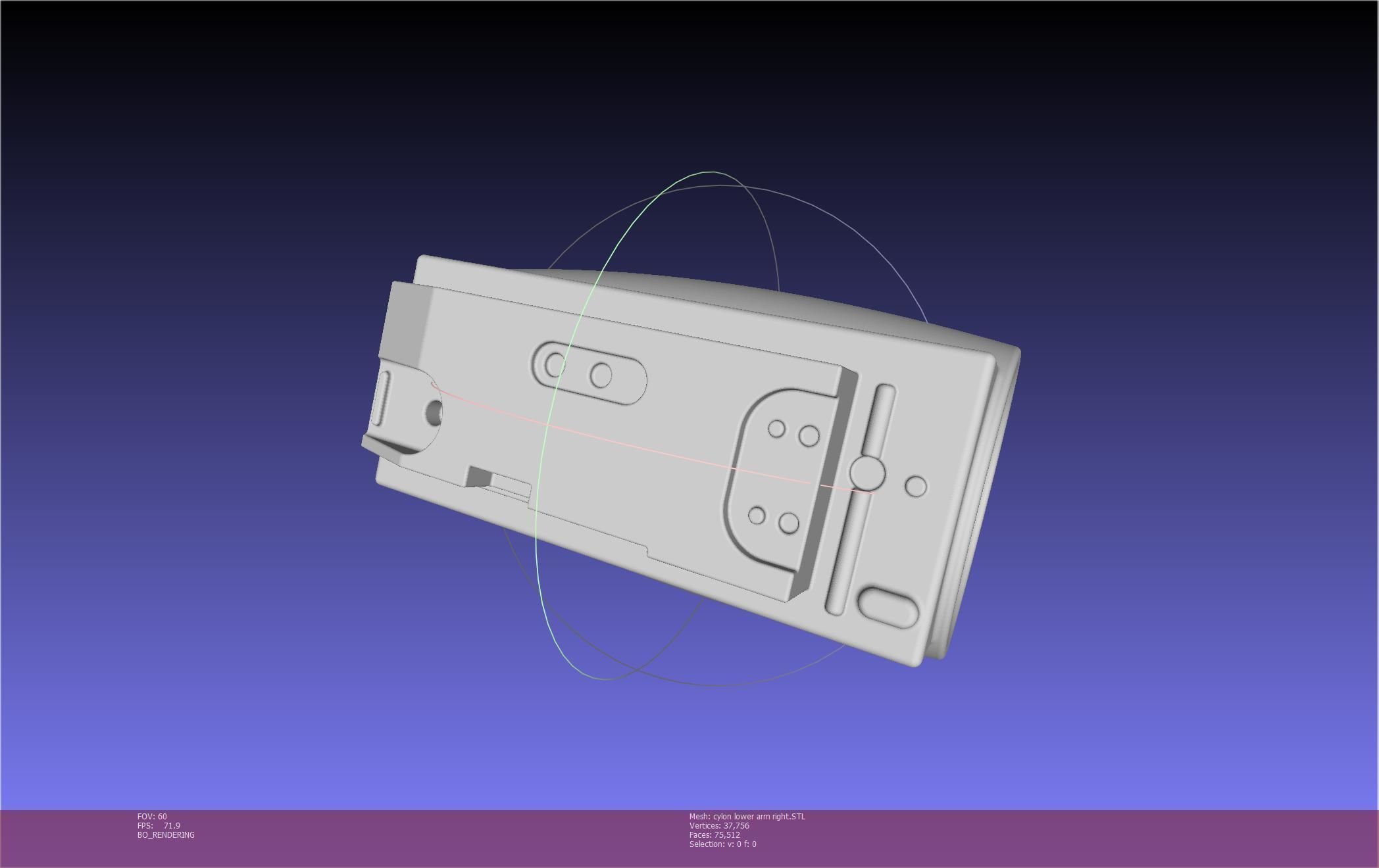 Battlestar Galactica Cylon Armpieces Printable Parts 3D print model_113