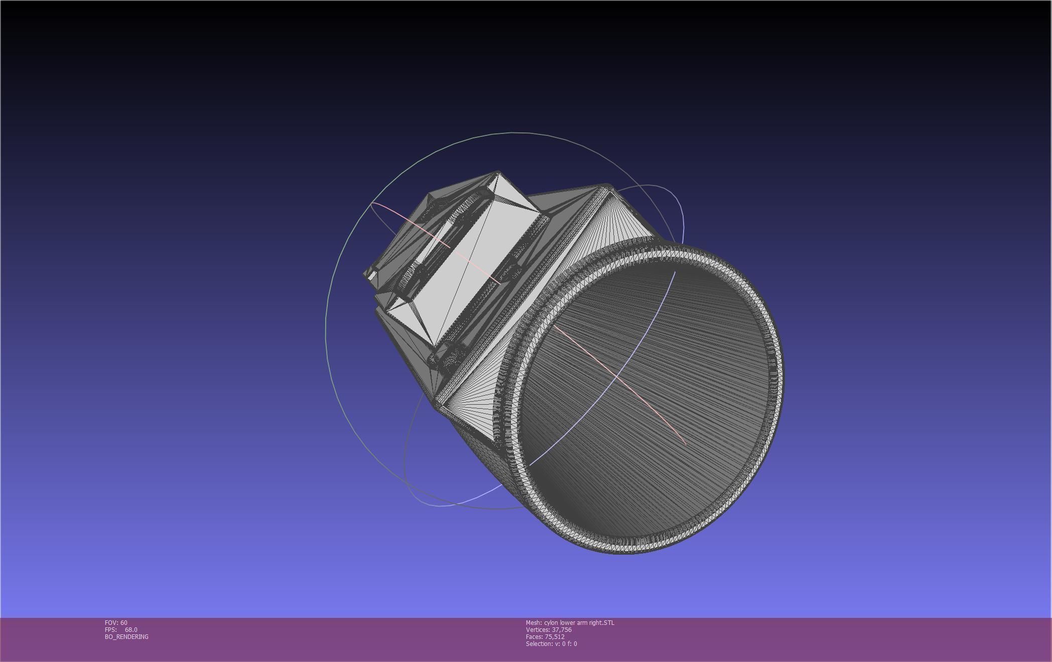 Battlestar Galactica Cylon Armpieces Printable Parts 3D print model_107