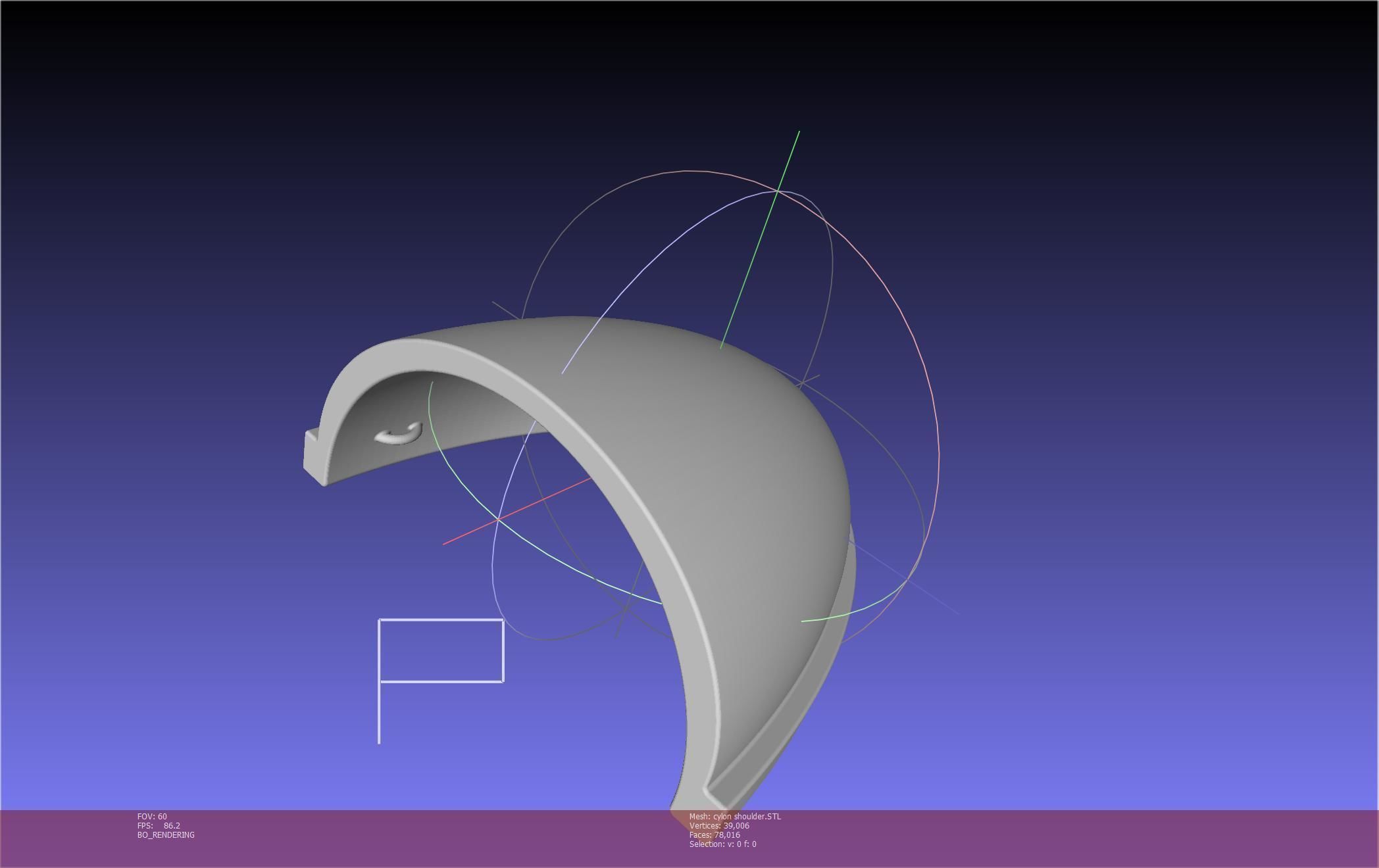 Battlestar Galactica Cylon Armpieces Printable Parts 3D print model_22