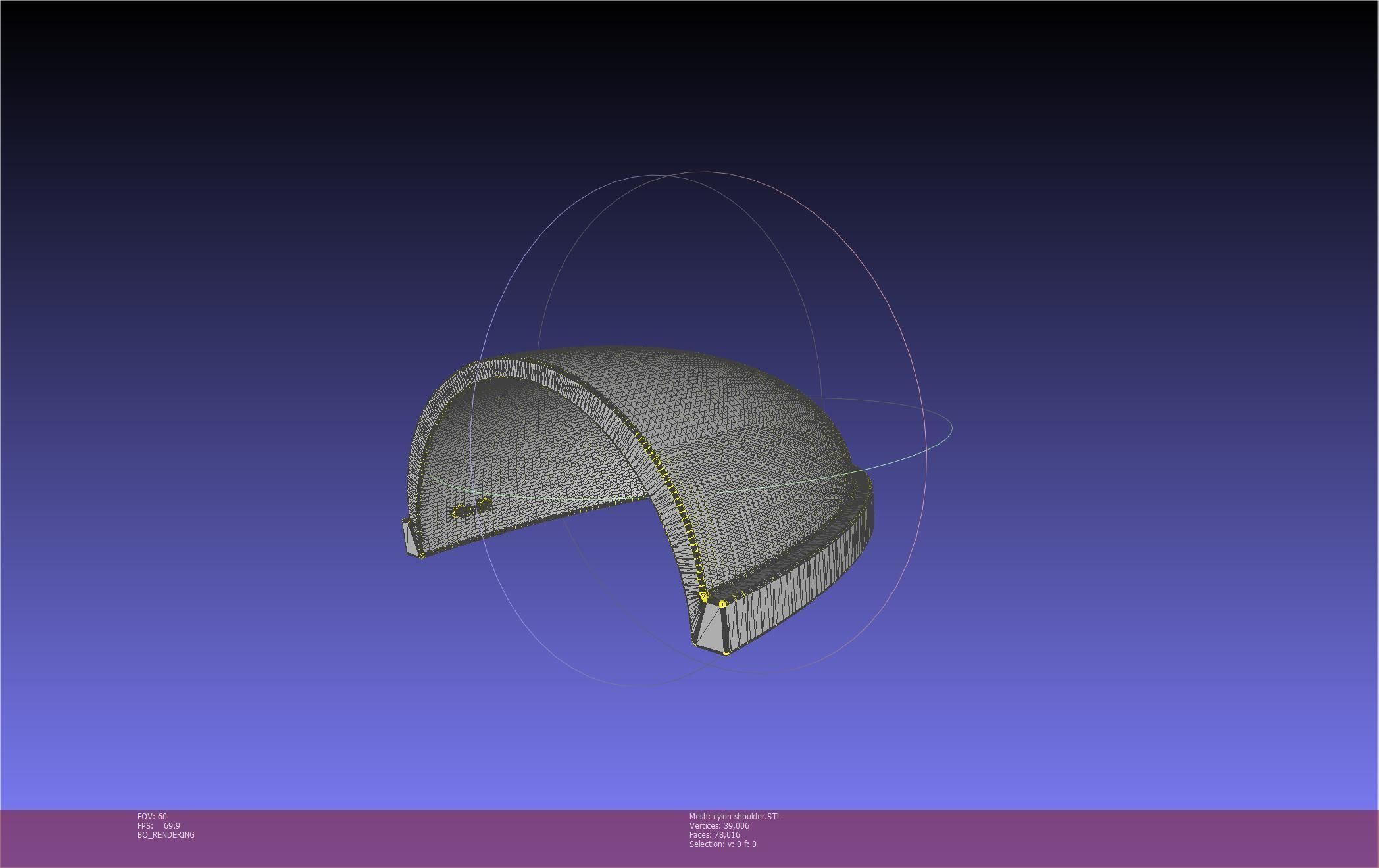 Battlestar Galactica Cylon Armpieces Printable Parts 3D print model_5