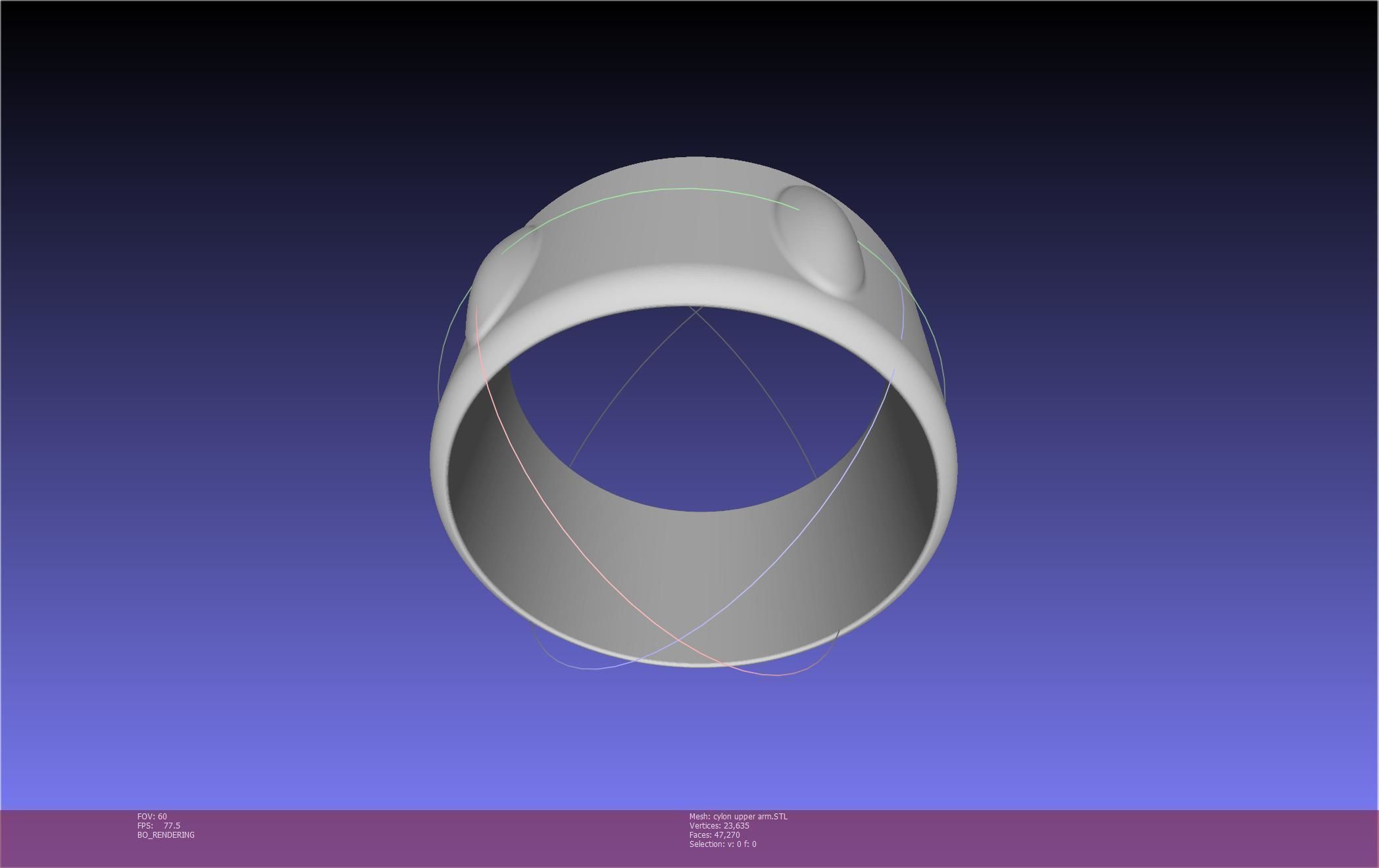 Battlestar Galactica Cylon Armpieces Printable Parts 3D print model_44