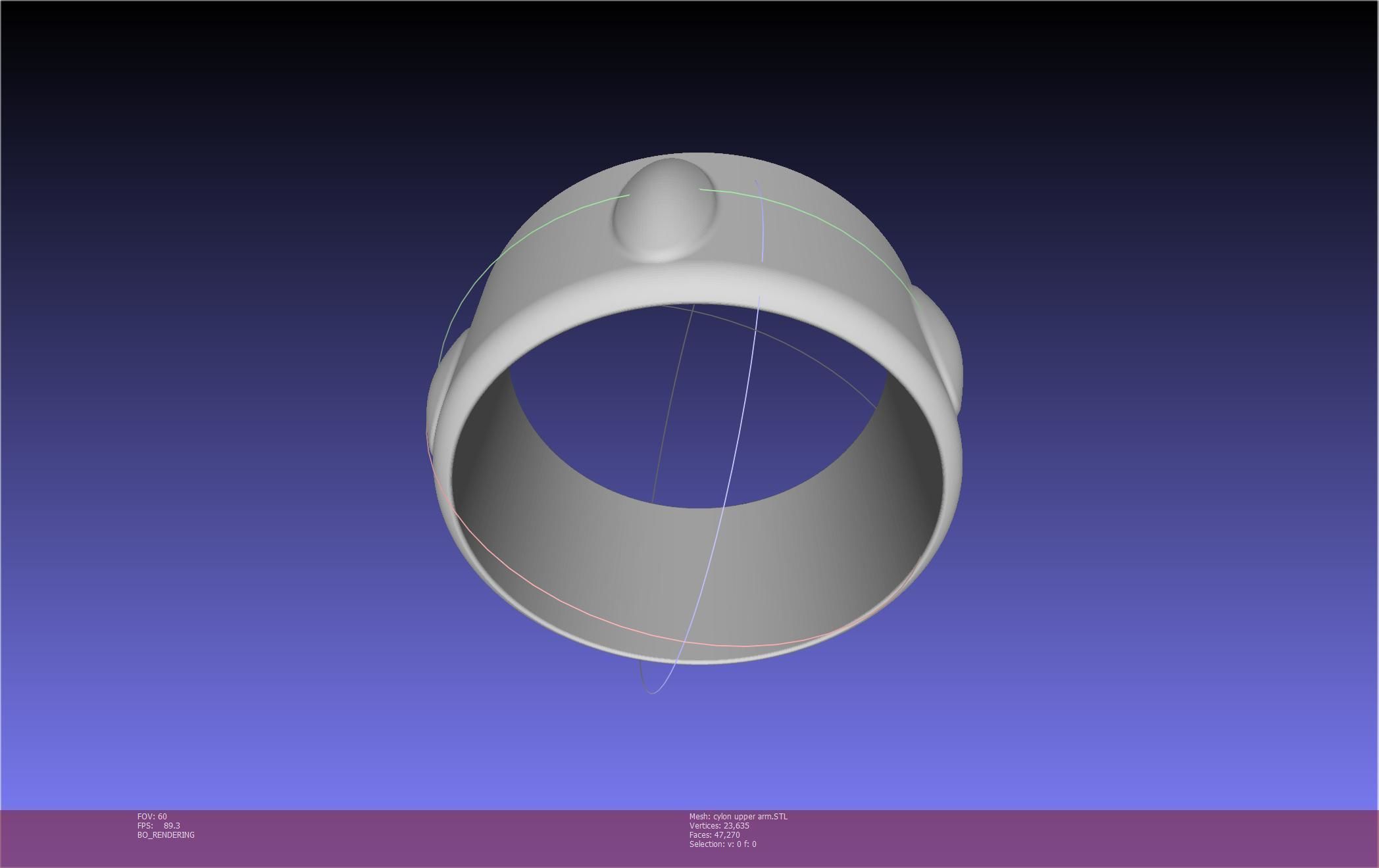 Battlestar Galactica Cylon Armpieces Printable Parts 3D print model_57