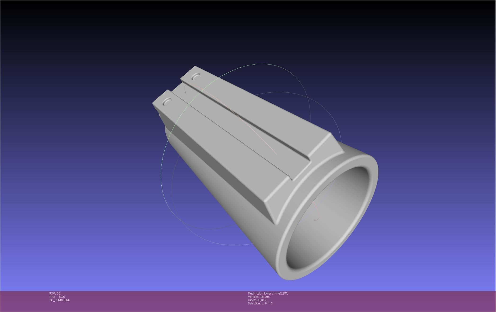 Battlestar Galactica Cylon Armpieces Printable Parts 3D print model_83