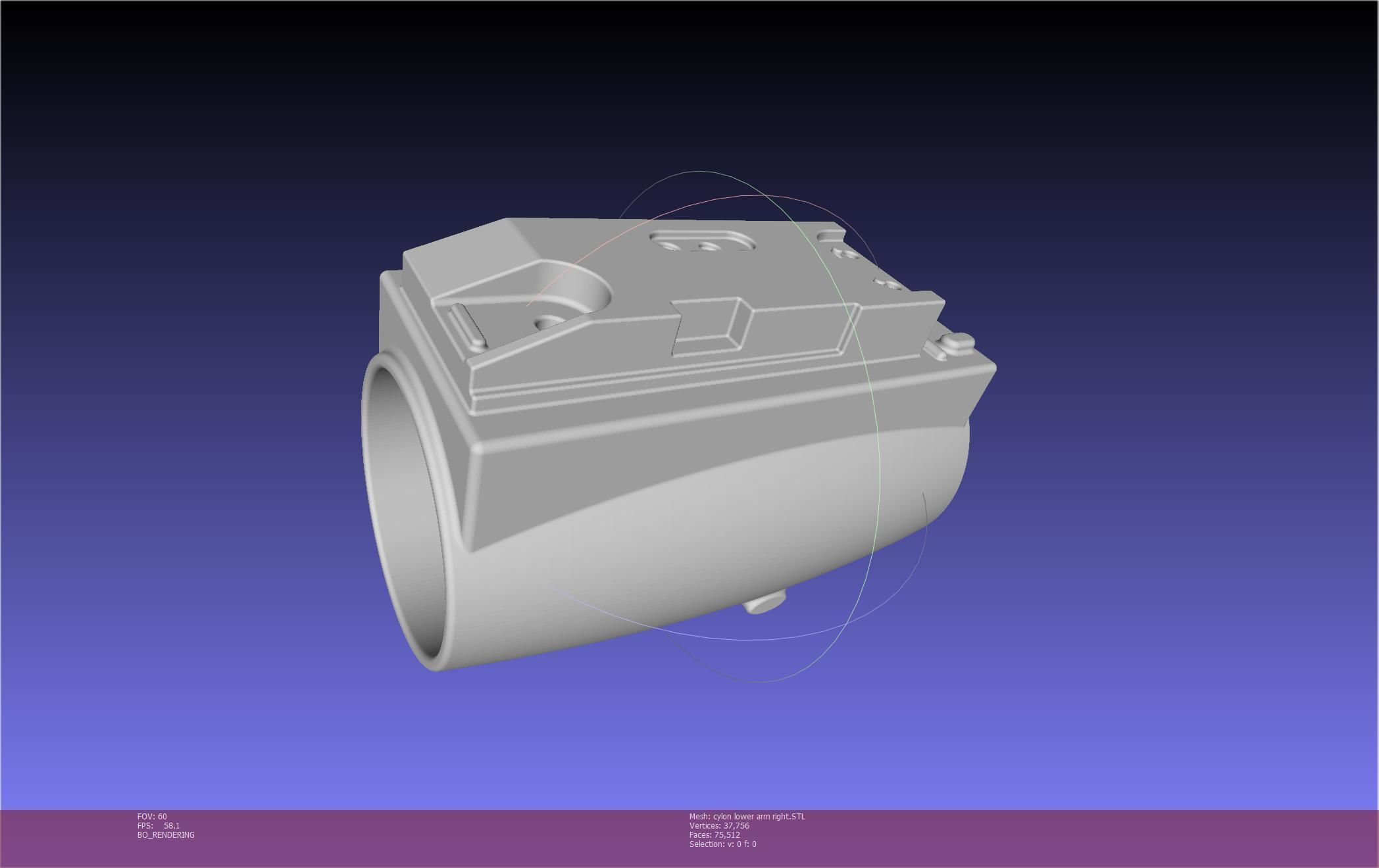 Battlestar Galactica Cylon Armpieces Printable Parts 3D print model_128