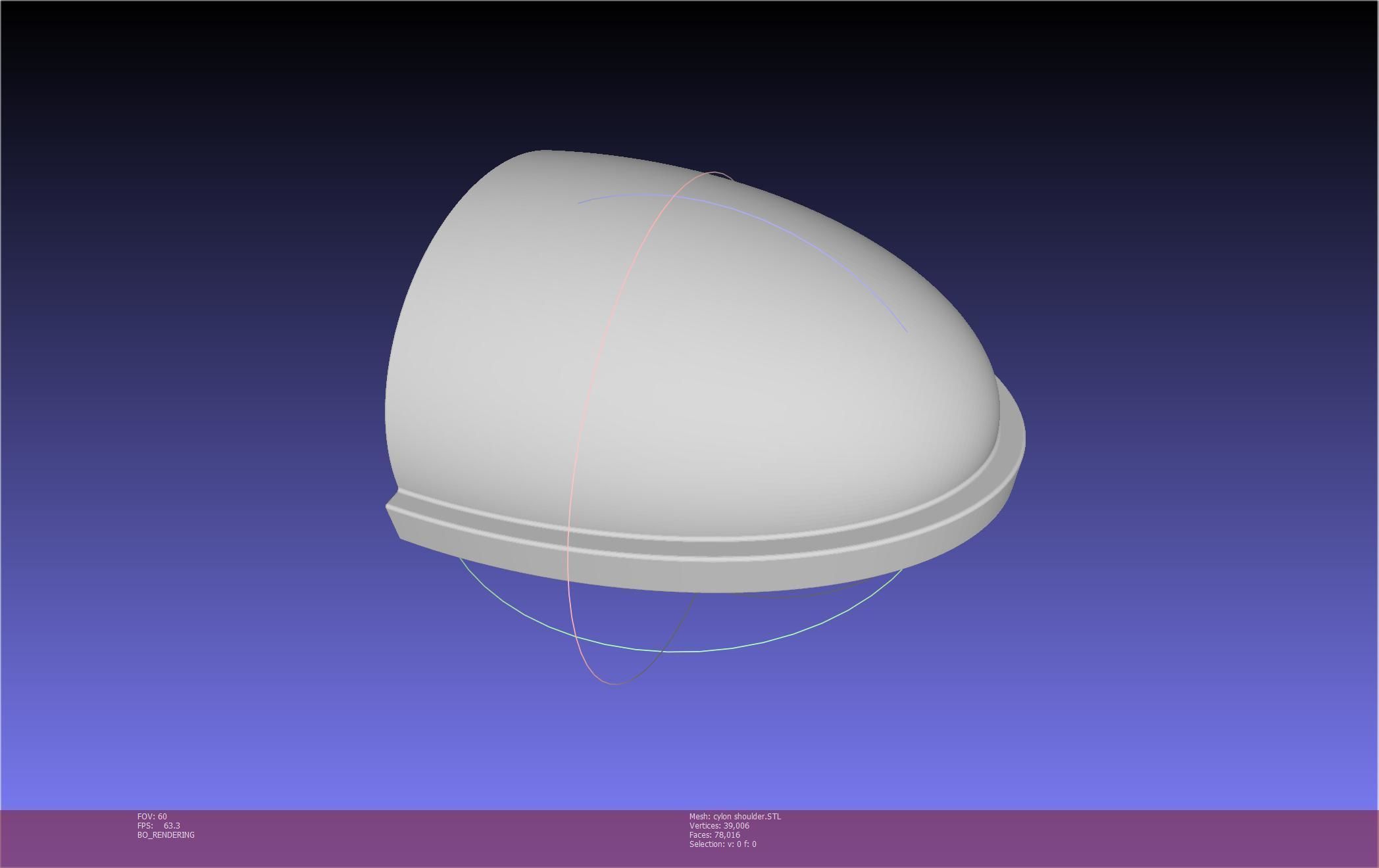 Battlestar Galactica Cylon Armpieces Printable Parts 3D print model_30