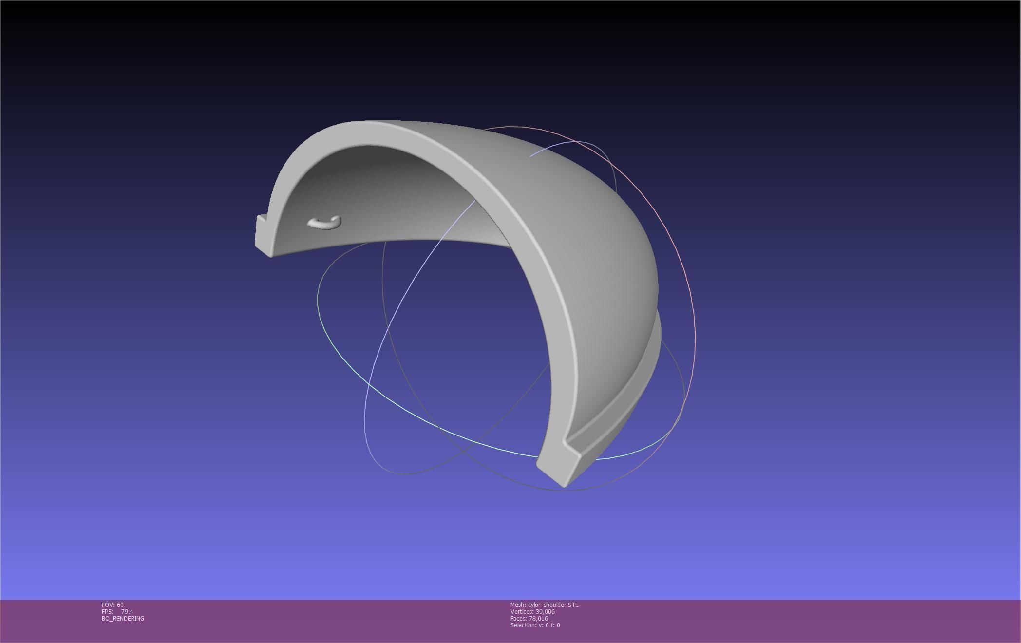 Battlestar Galactica Cylon Armpieces Printable Parts 3D print model_23