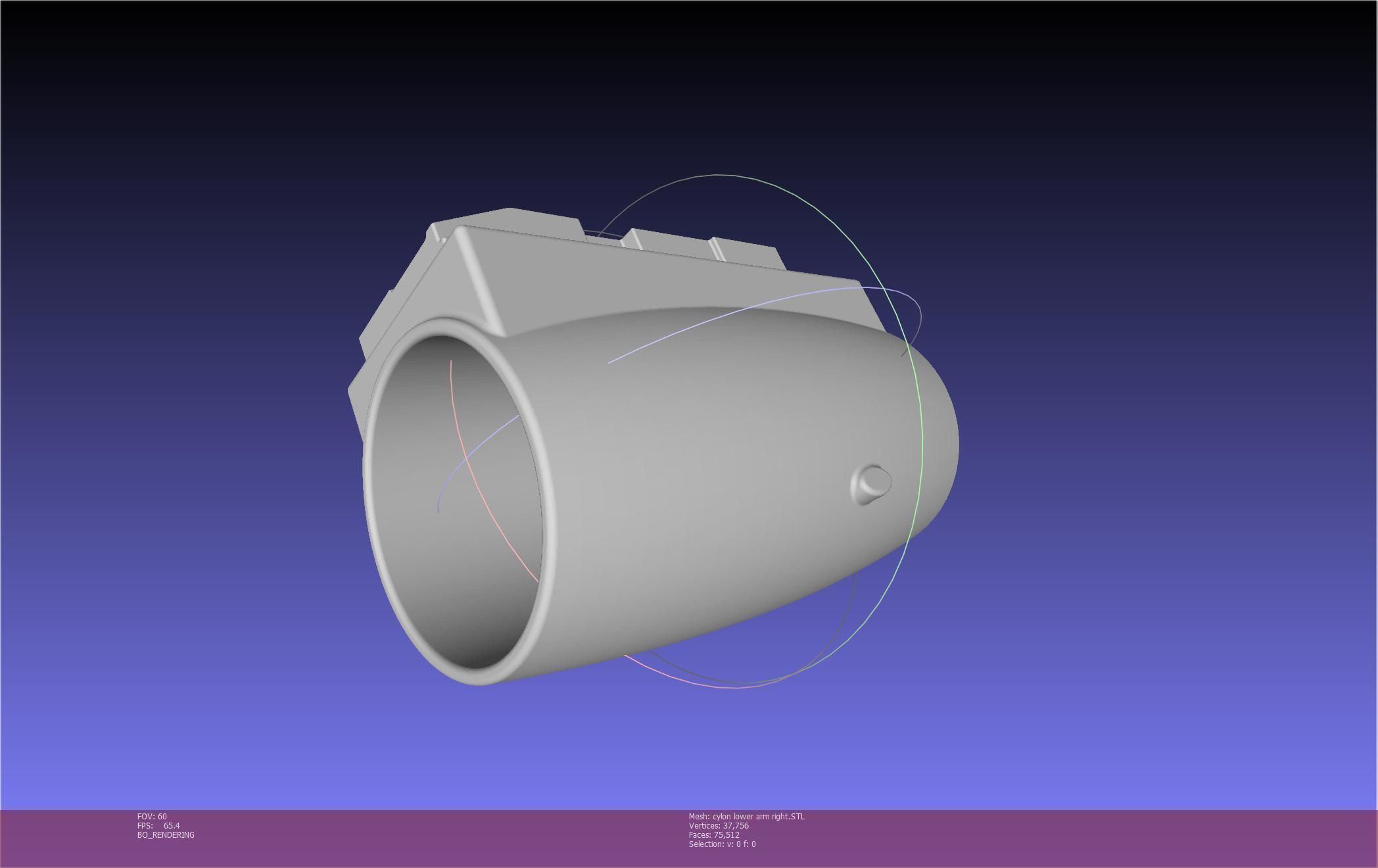 Battlestar Galactica Cylon Armpieces Printable Parts 3D print model_99